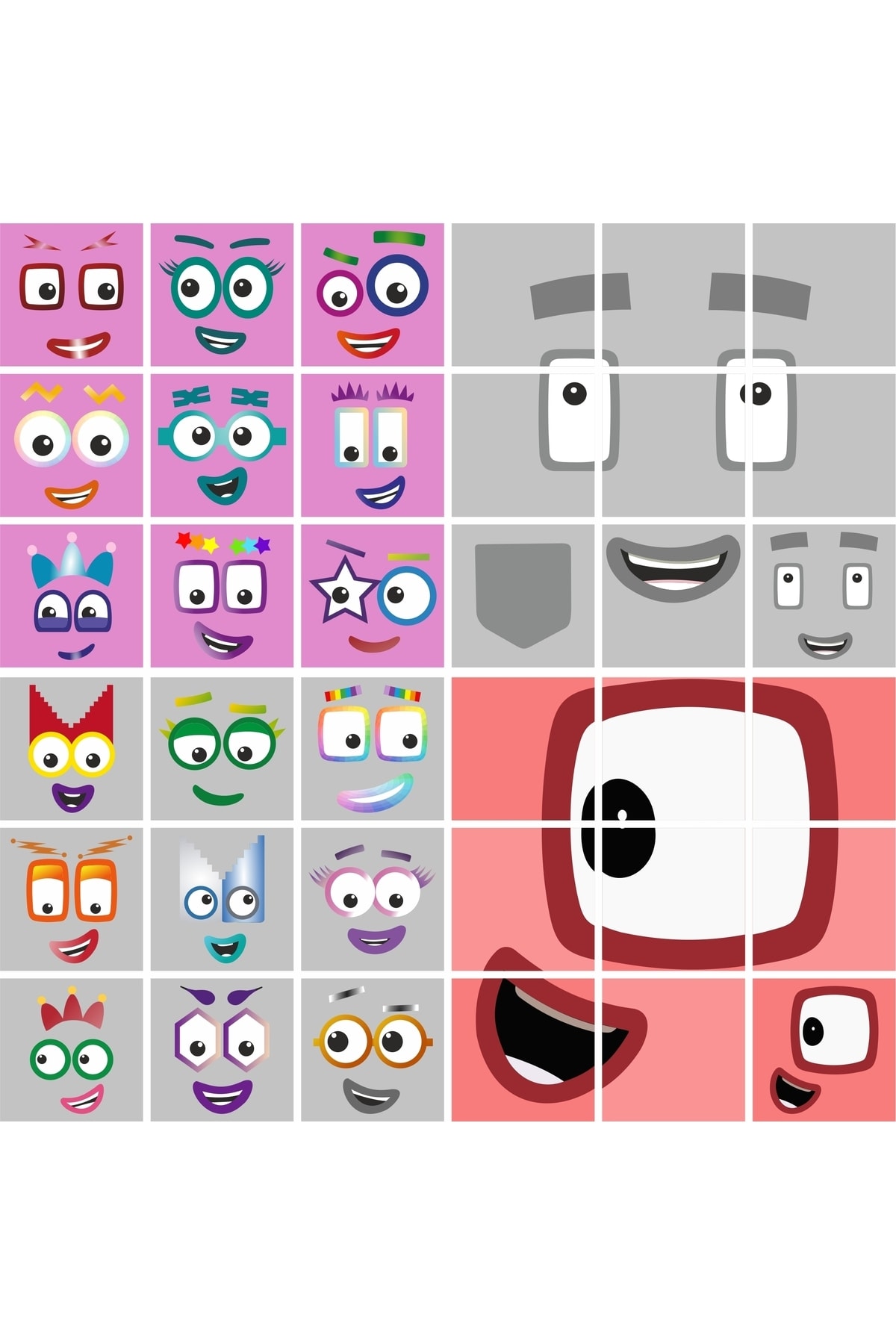 کیوب آموزشی اعداد 0-100 متی - بسته مگا اسنپ‌کیوبز 180 تکه