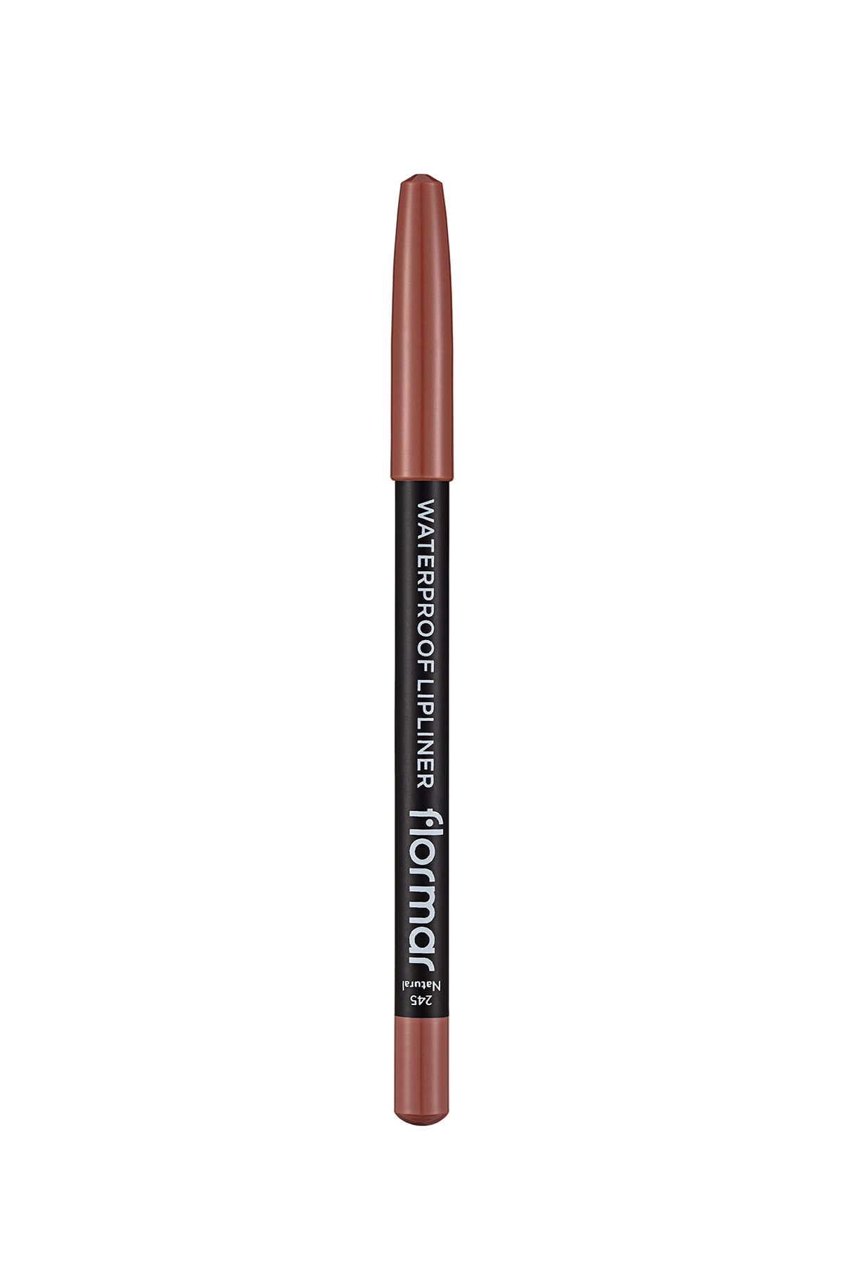 Flormar مداد لب مقاوم در برابر آب (قهوه تاریک طبیعی) مداد لب ضدآب رنگ طبیعی
