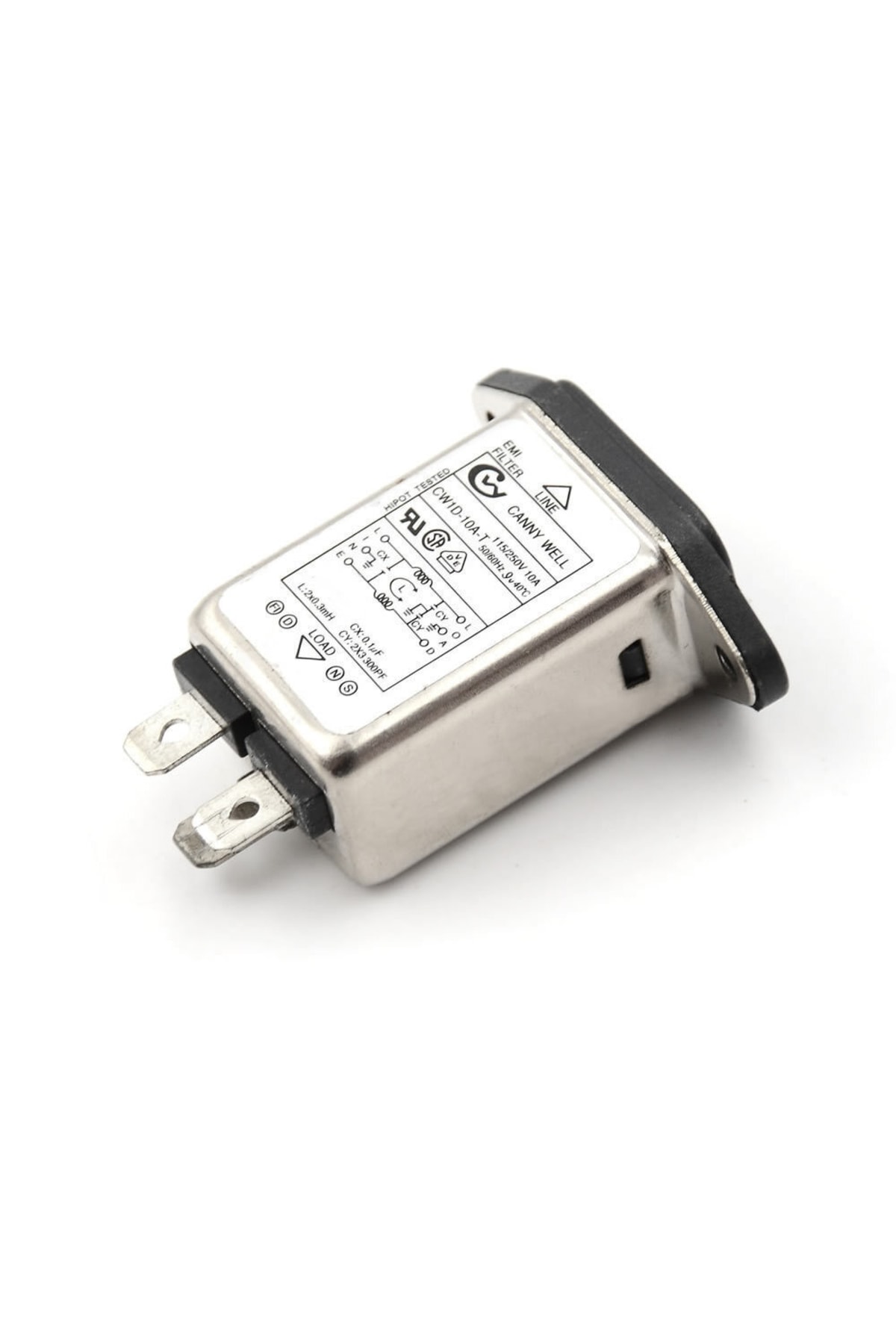 Cw1d-10a-t Ac 250v 10a C14 Erkek Soket Emı Filtreli Hat Şebeke Emc Rfı Gürültü Bastırıcı Azaltıcı 6