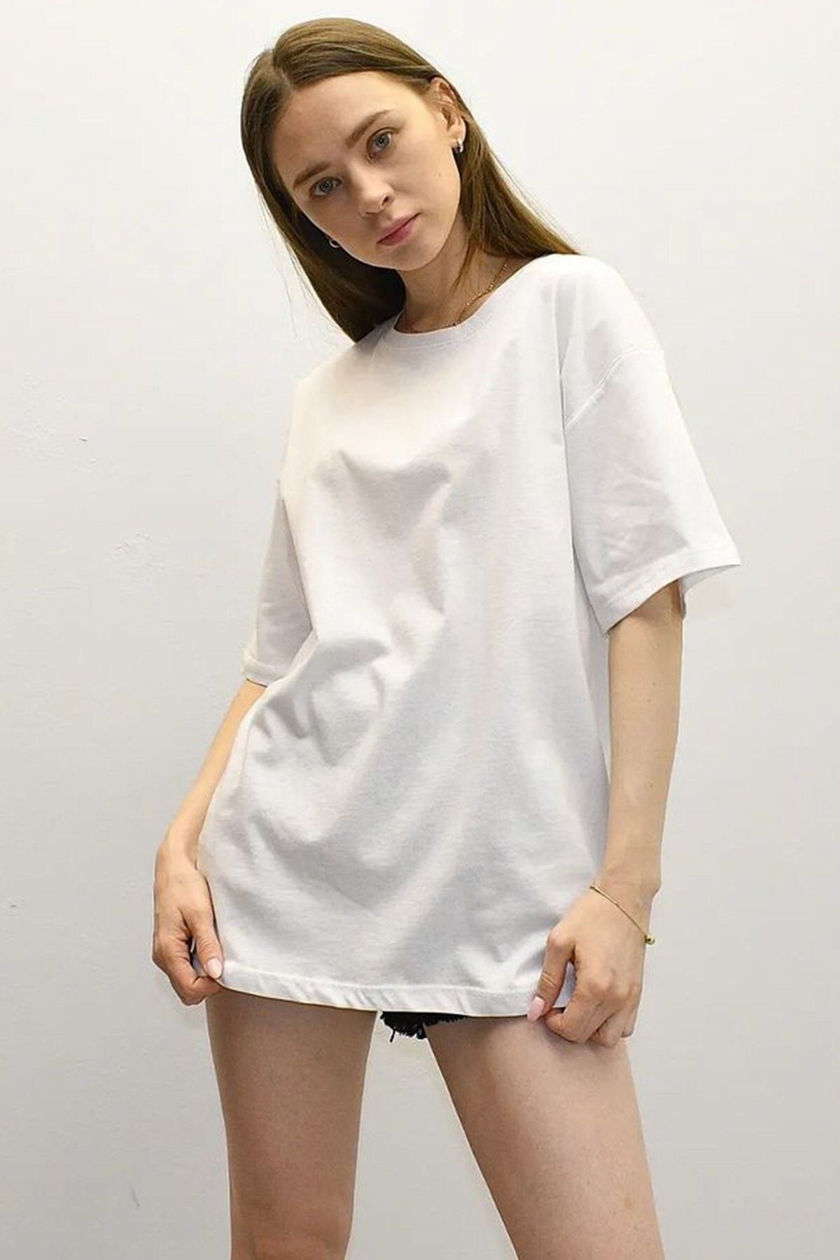Madmext T-Shirt Ecru Oversized