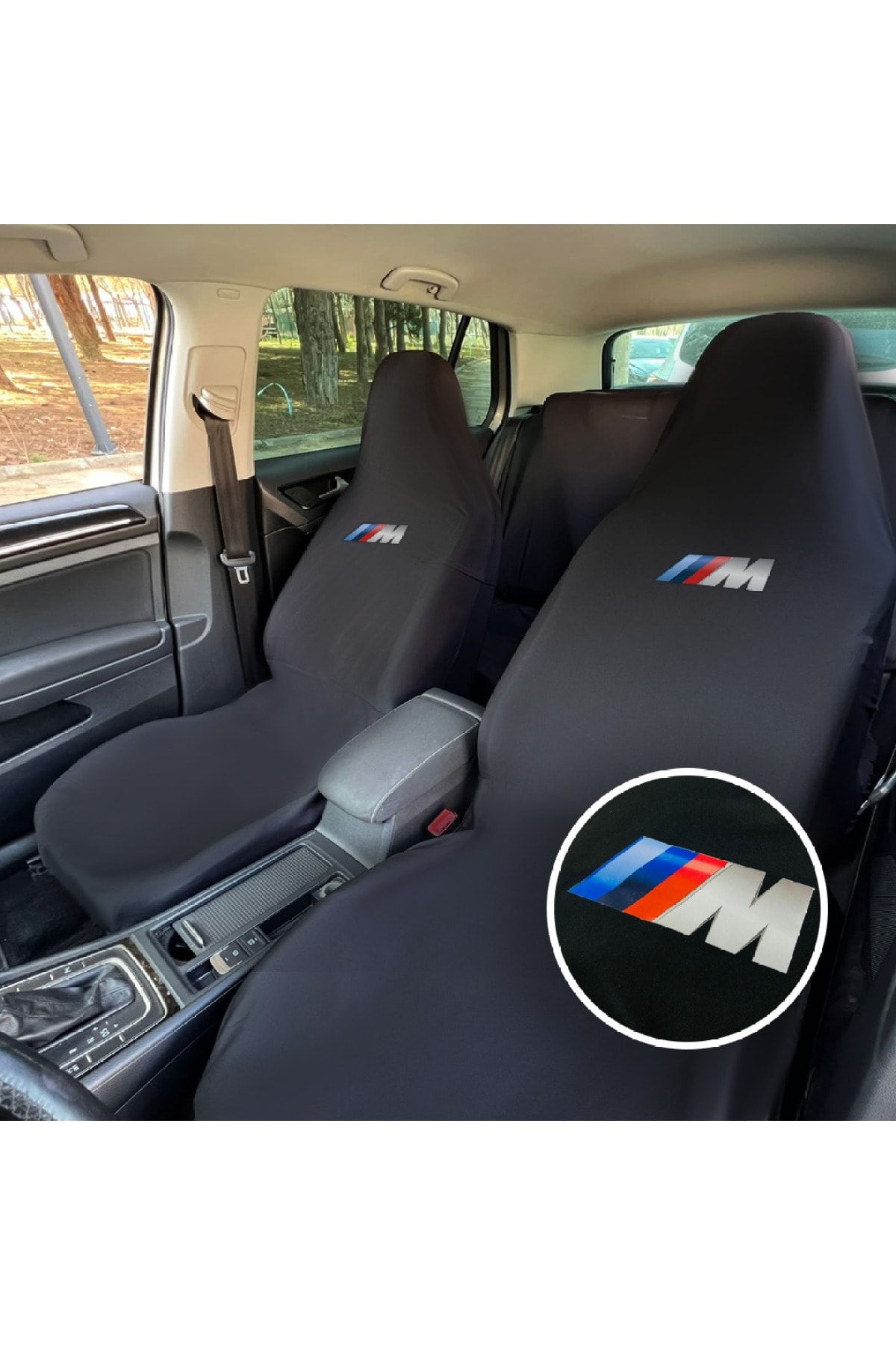 Teksin Bmw 4 Series G26 Car Seat Service Cover Black Lycra