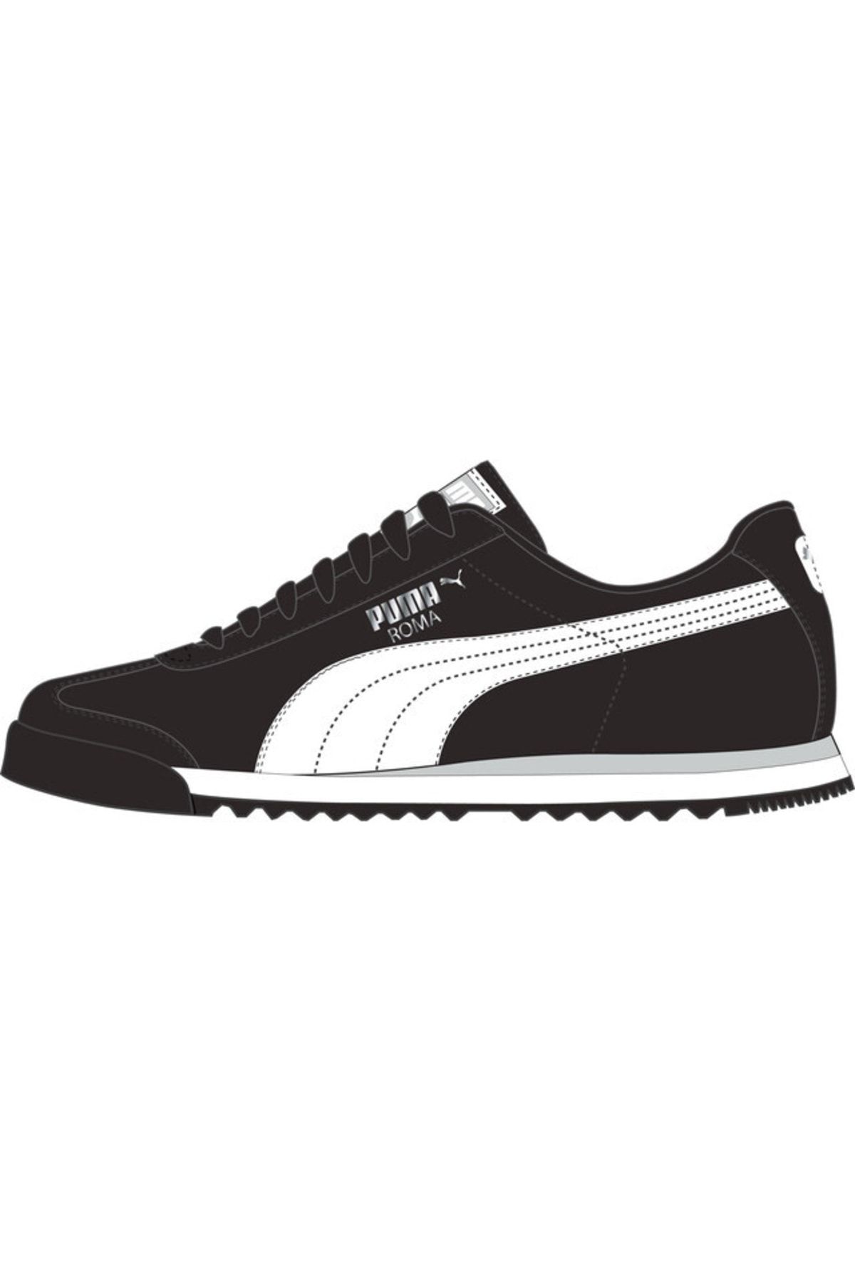 Puma-أسود روما أساسي - حذاء رياضي كاجوال نسائي 3