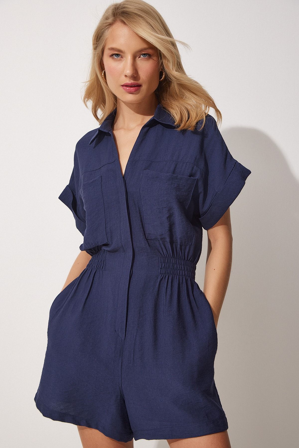 Happiness stanbul Jumpsuit Dark blue Regular fit Trendyol
