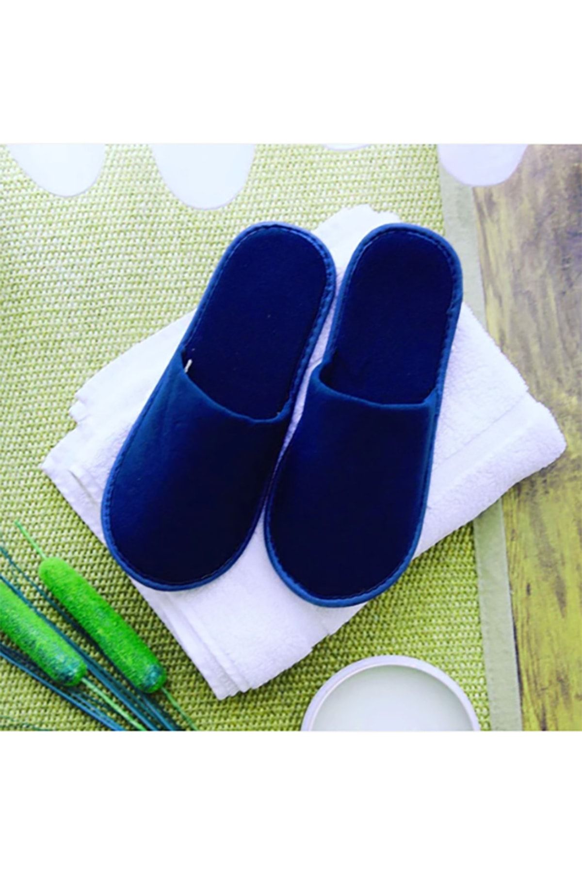 Chochili-Towel Dark Blue Hotel Slippers 10 Pairs 2