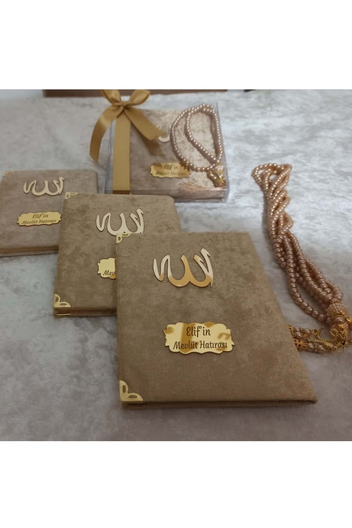 asaf Mevlid Hediyesi 10 Adet Kadife Yasin Kuran Hediyeleri Bebek Dogum Cenaze 40 Kırk Mevlu Asedat Kutu