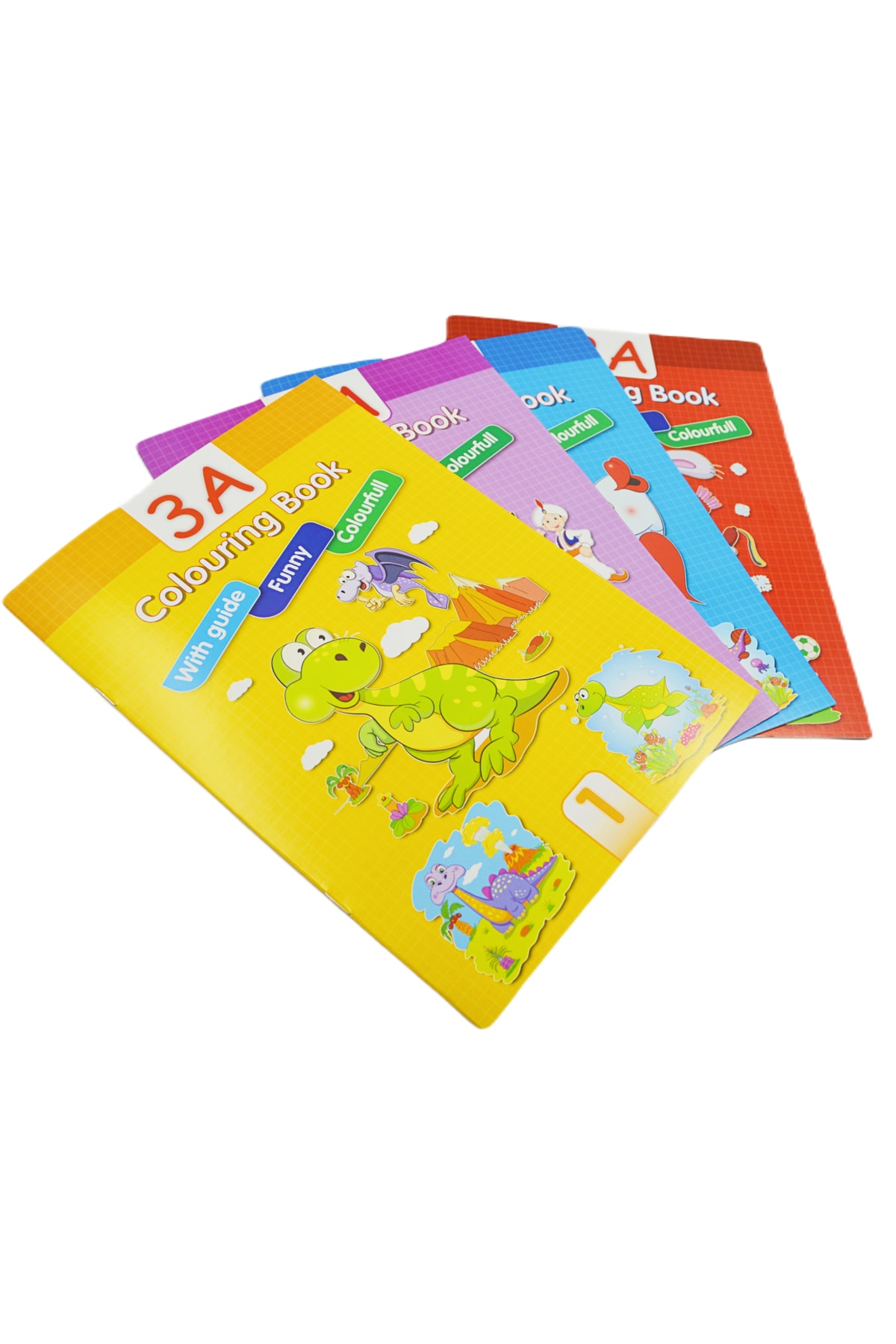 3A Eğlenceli Etkinlikli Ingilizce Boyama Kitabı Seti 4'lü Kod:1311