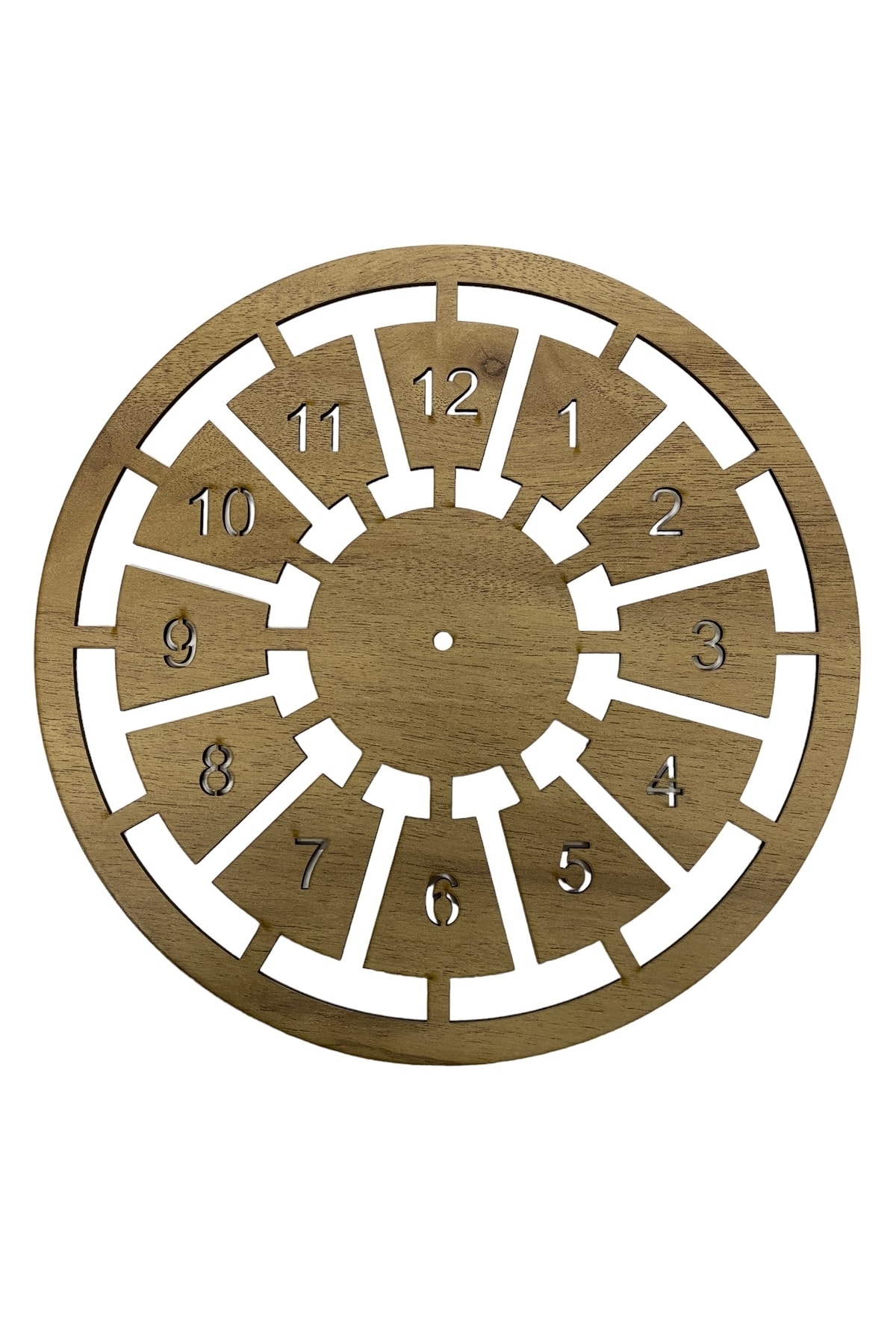 aladepo Ahşap Makrome Saat Kasnağı Açık Meşe 30 Cm