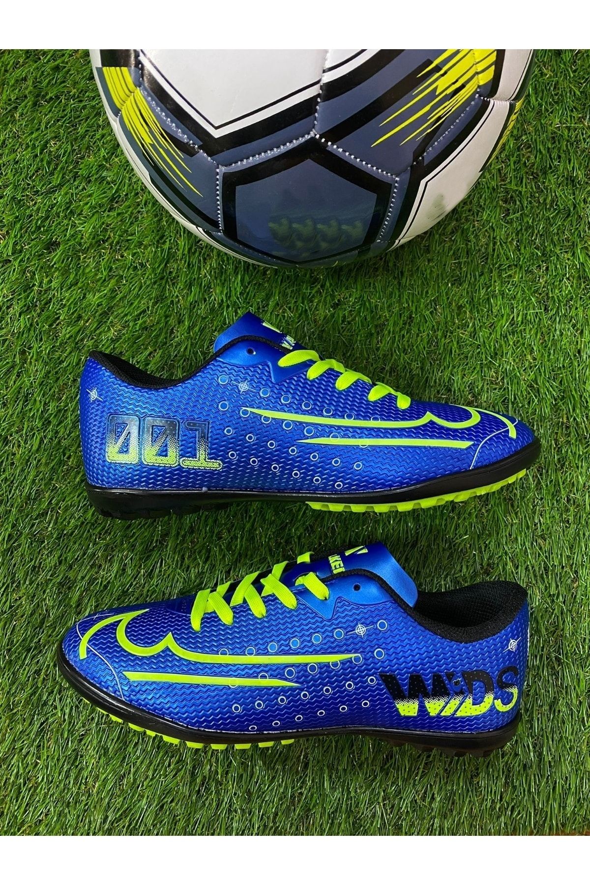 Walked Yusufshoes Spikeless Blue Astroturf Football Shoes Trendyol