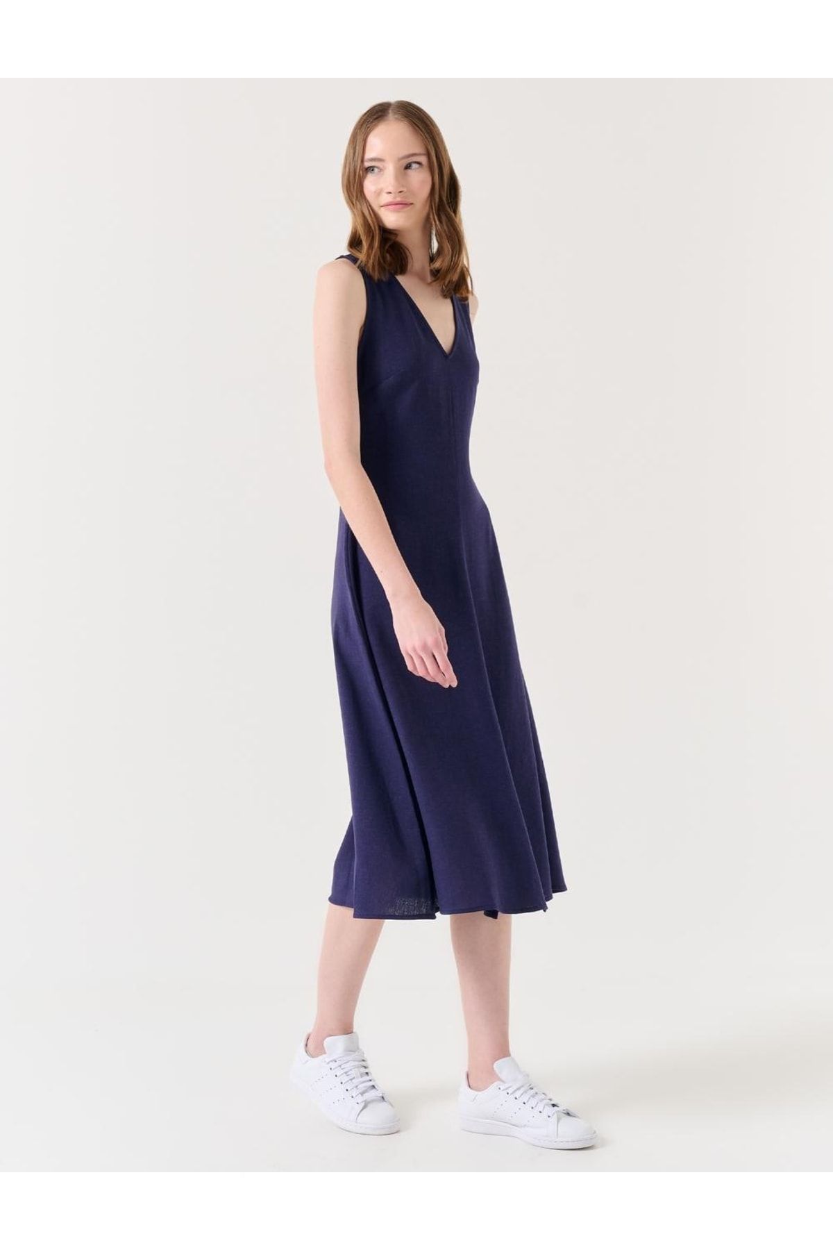Dark blue shop summer dress