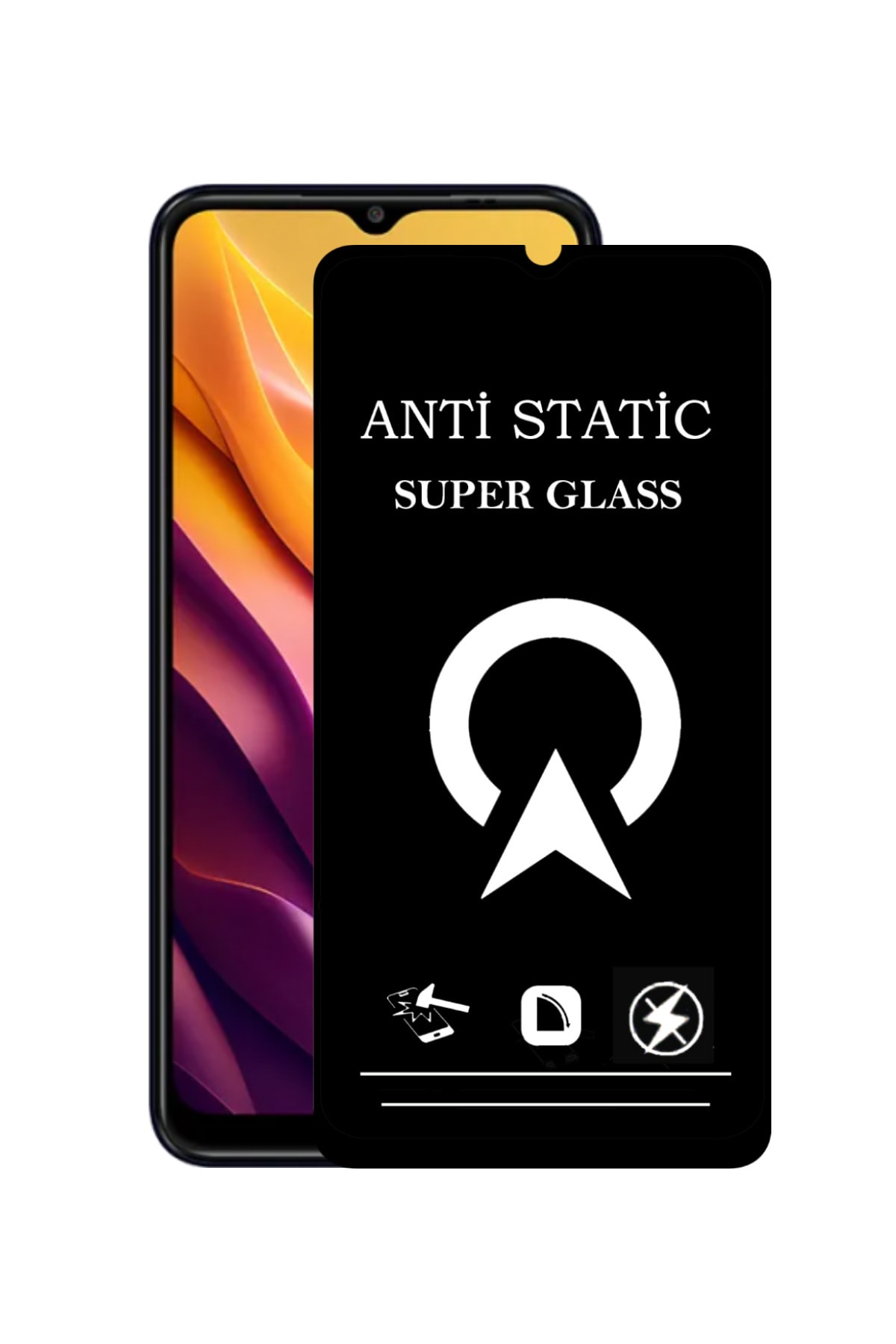 General Mobile GM 22S Tam Kaplayan Anti Statik Çizilmez Safir Ekran Koruyucu Cam