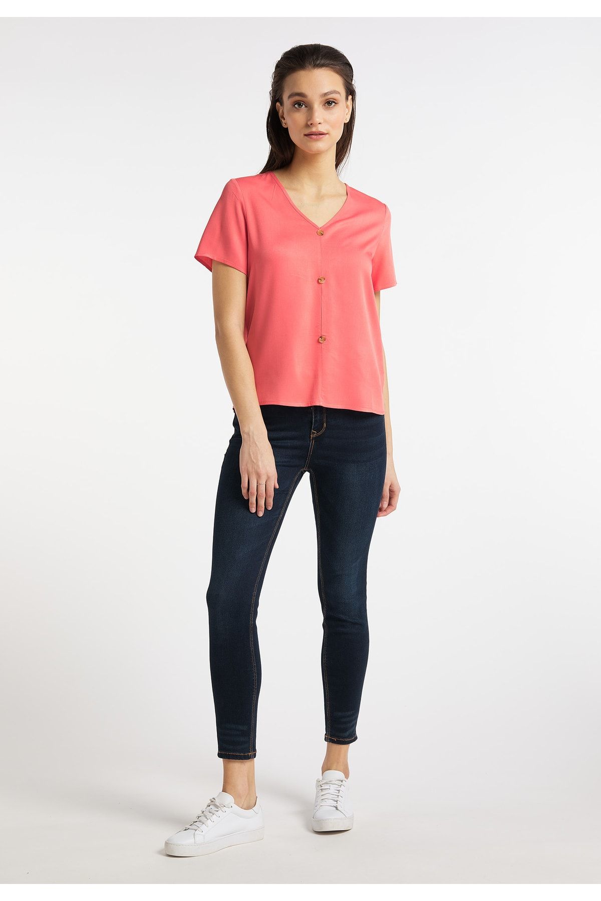 USHA Hemd Rot Regular Fit Fast ausverkauft