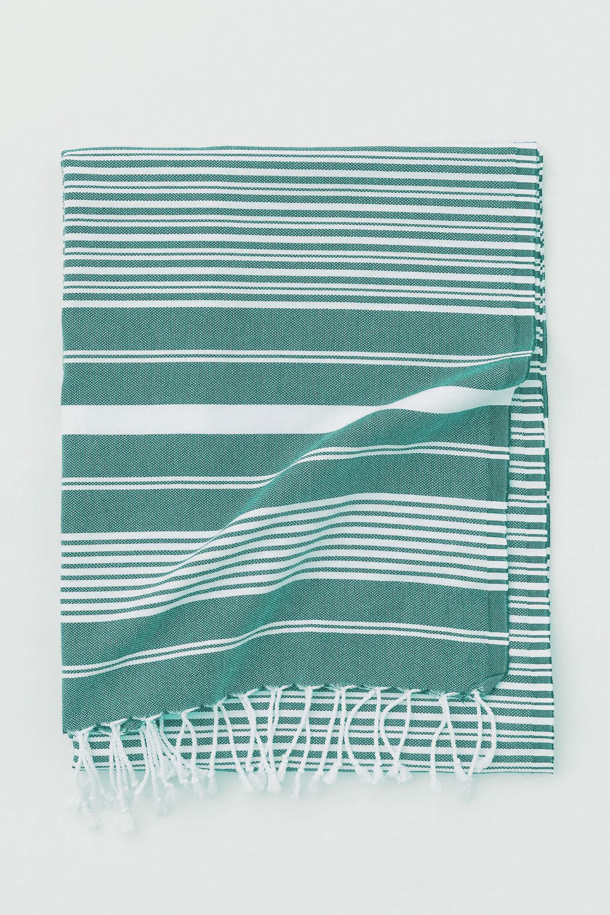 Mulberry Maryon Peshtemal 100 Cotton Bath Towel Turquoise Trendyol