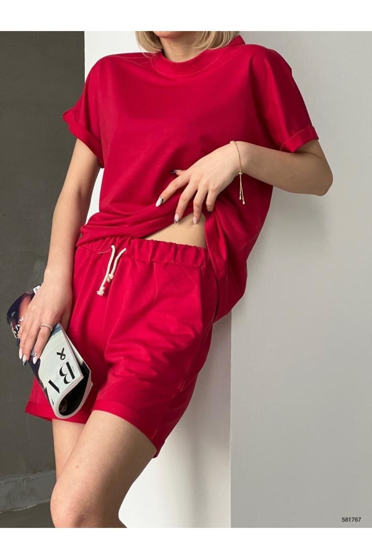 Womens shorts top tracksuit set