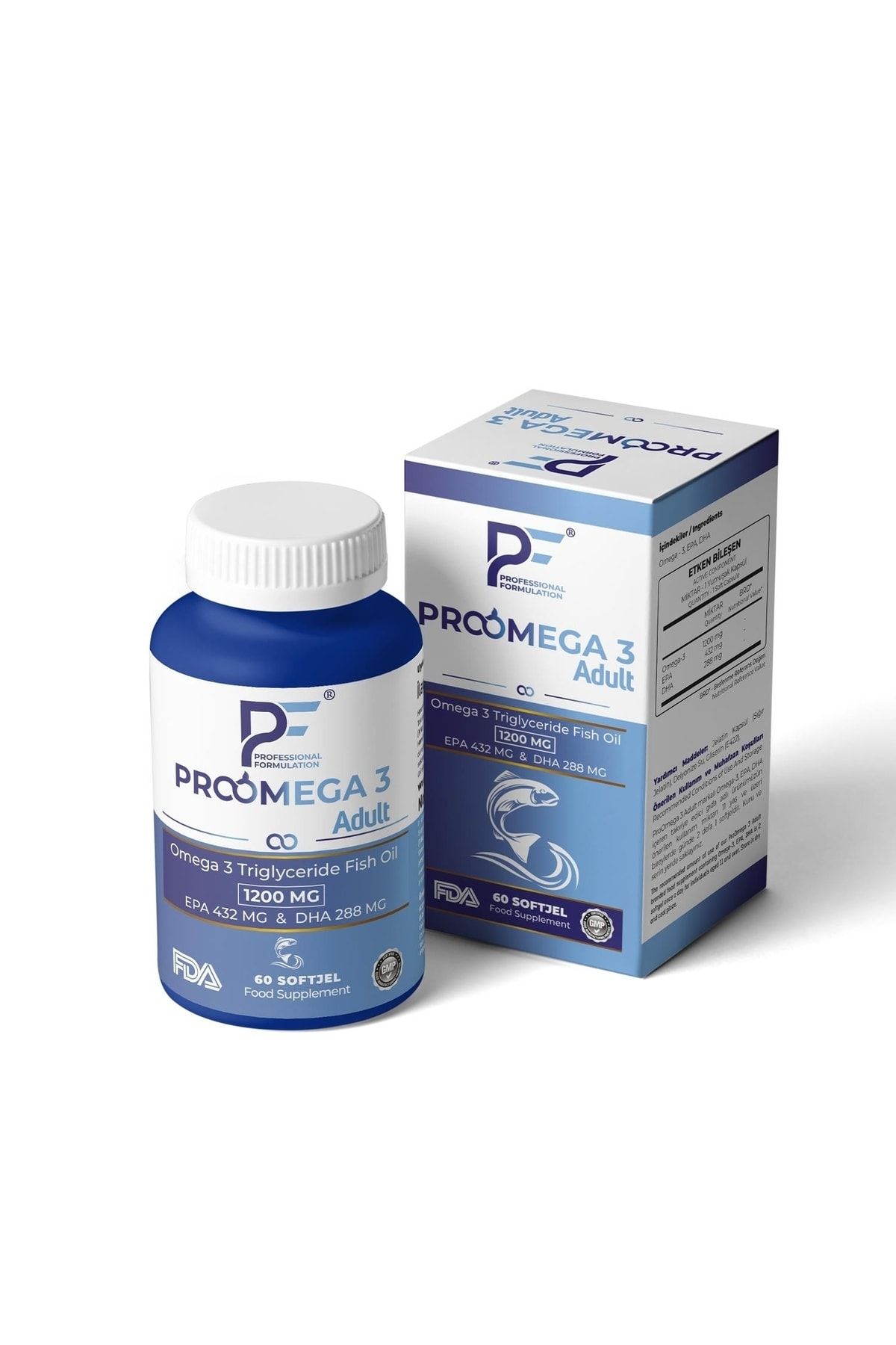 Профессиональный состав pf Proomega3 Adult 60 Softgel 840075