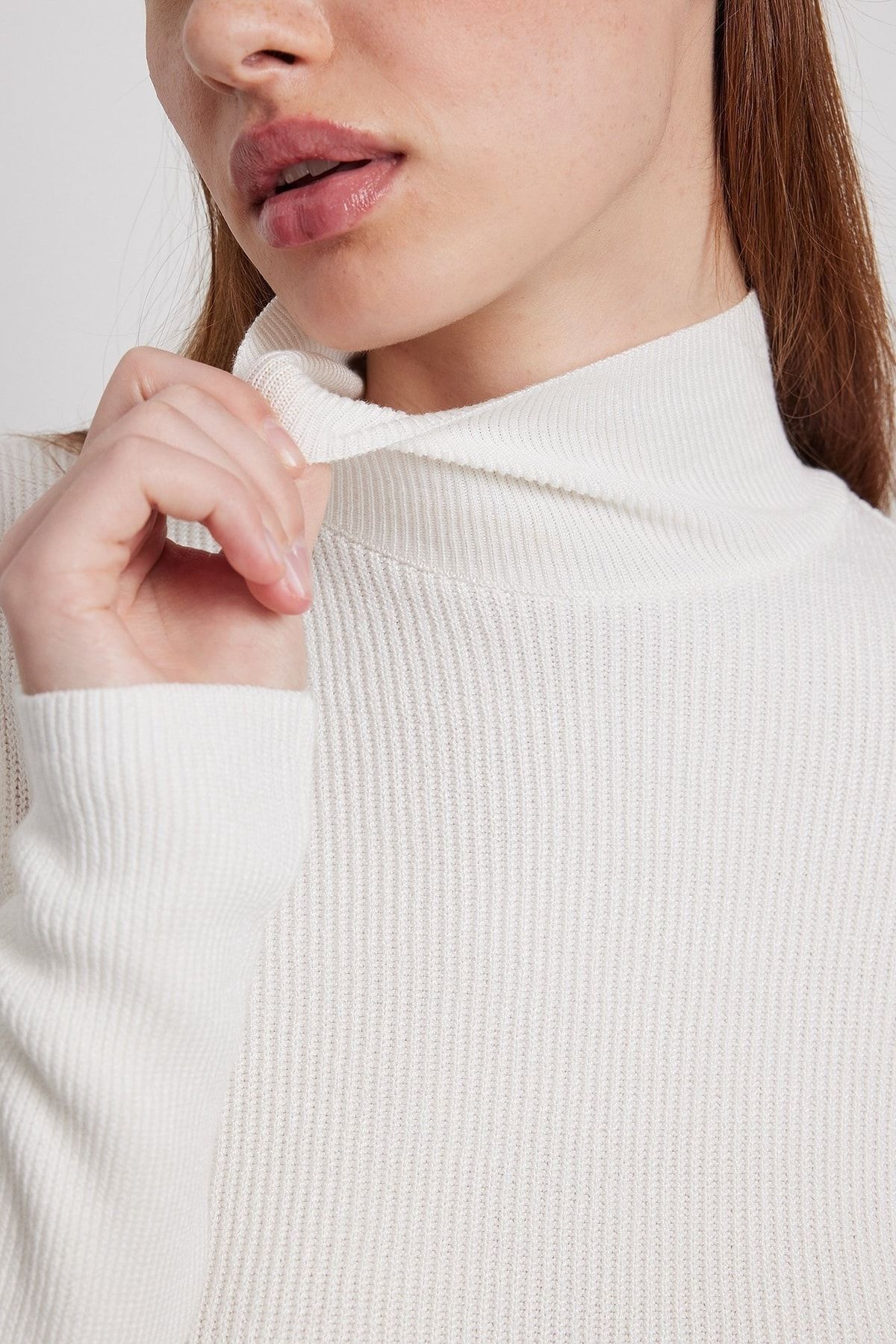 NA-KD Pullover Beige Regular Fit