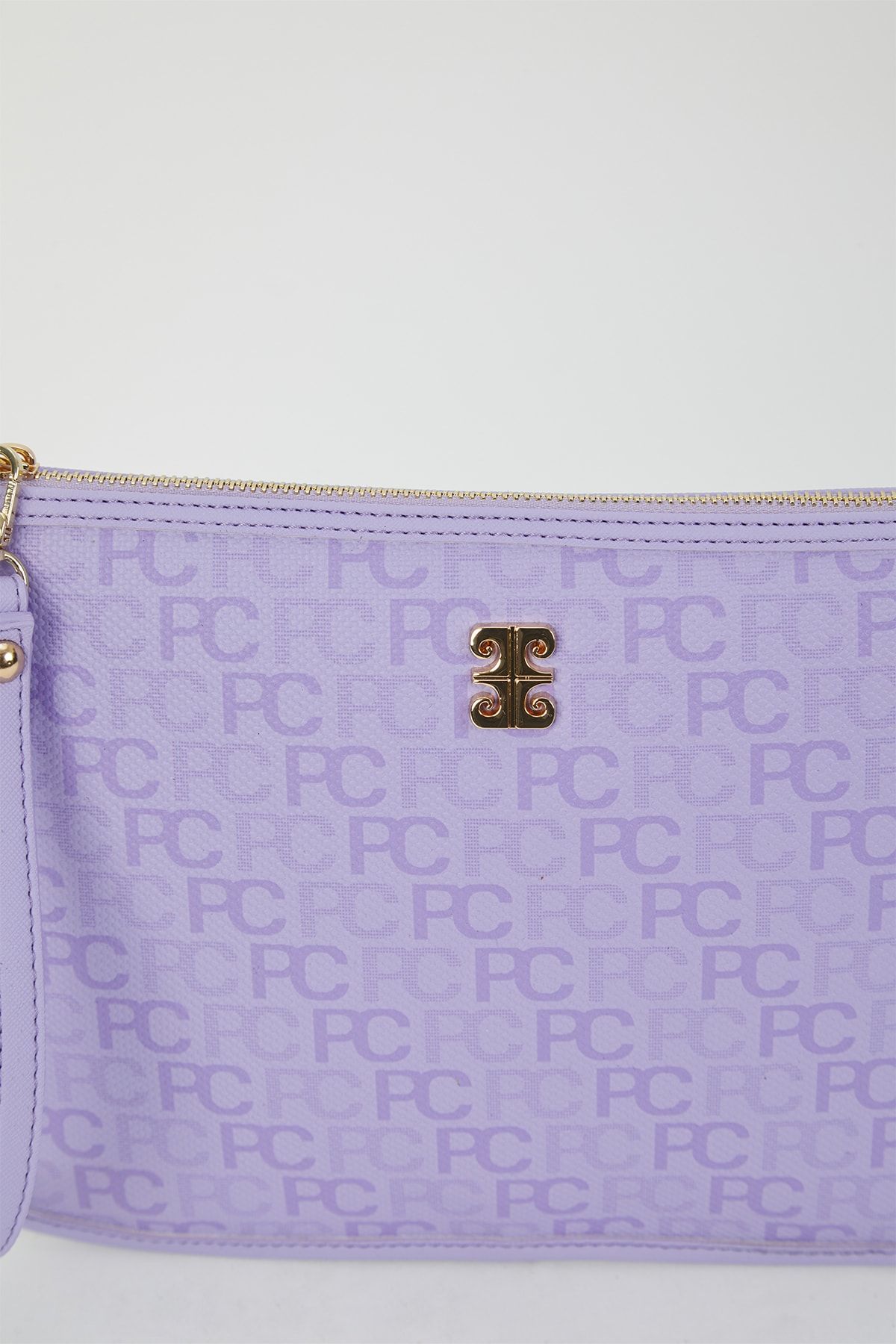 Pierre Cardin Tramlı Alphabet Lavender Portfolio & Clutch Bag 05PO23Y1713