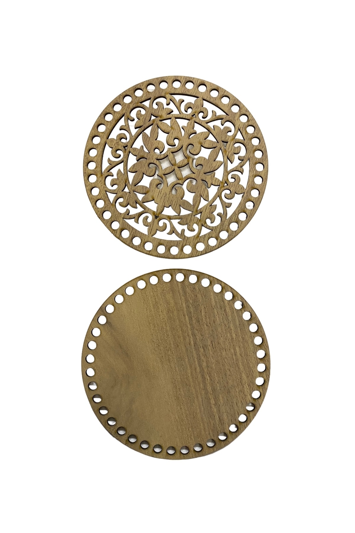 aladepo Ahşap Sepet Tabanı 15 Cm Açık Meşe Çift Yüz 3 Mm Mdf