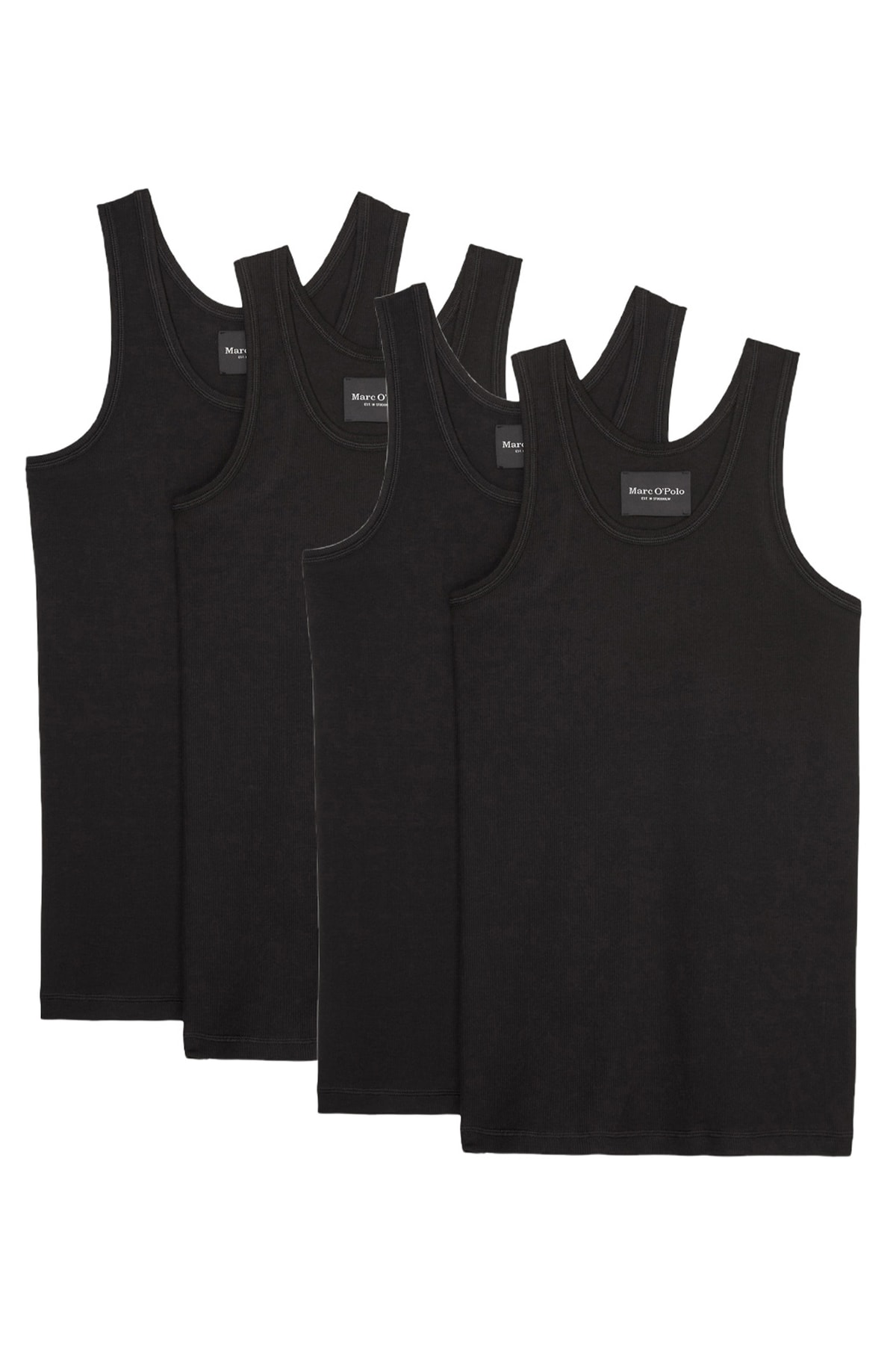 Marc O'Polo Body & Beach Unterhemd Schwarz Regular Fit Fast ausverkauft