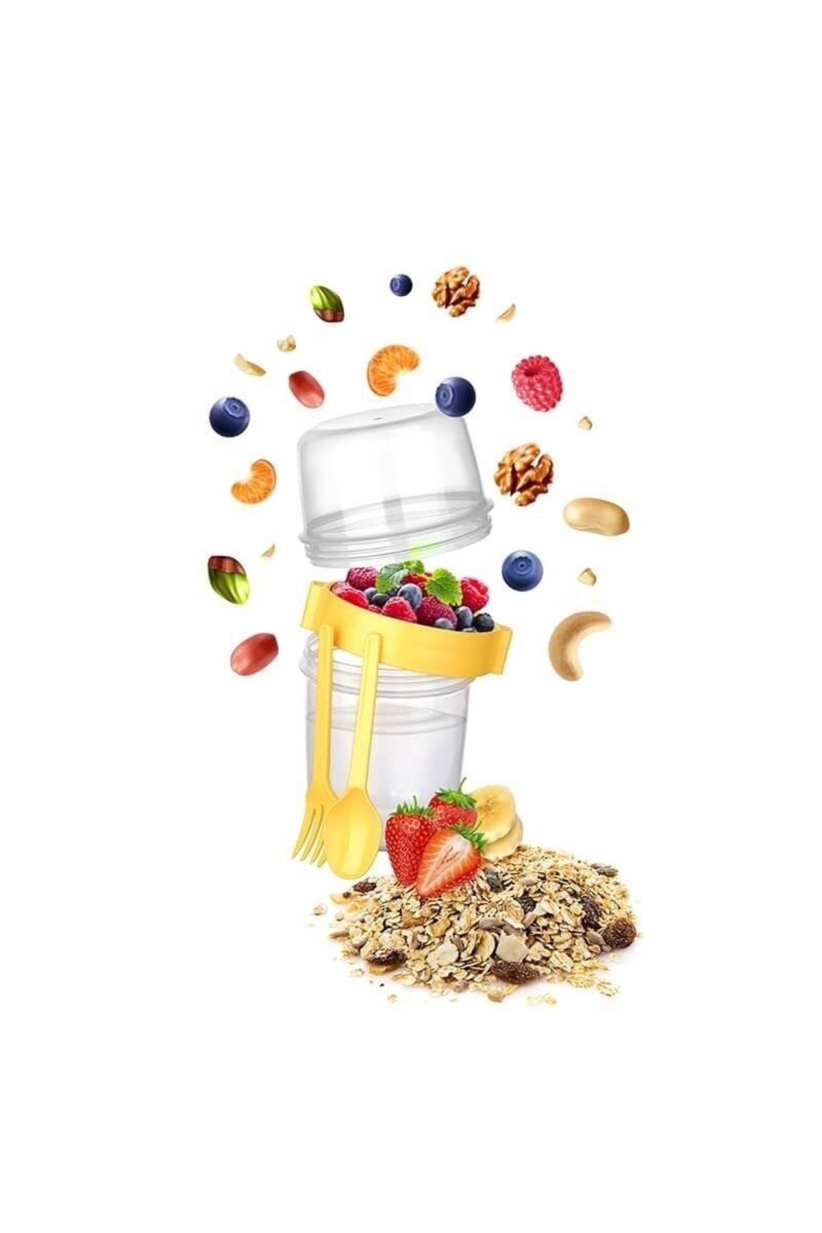 Dükkanönü-Titiz Take'n Go Large Size Muesli Container 1100 ml Ap-9453 5
