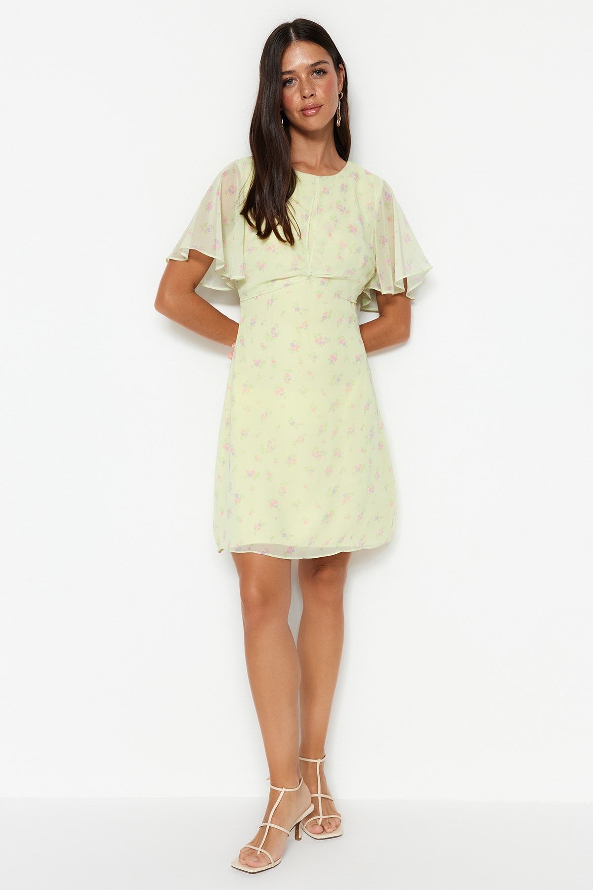 Trendyol Collection Kleid Gelb A-Linie