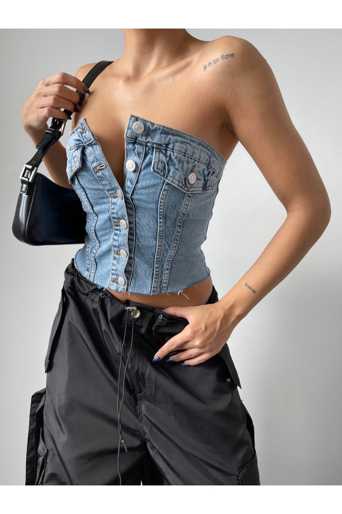 Denim Crop
