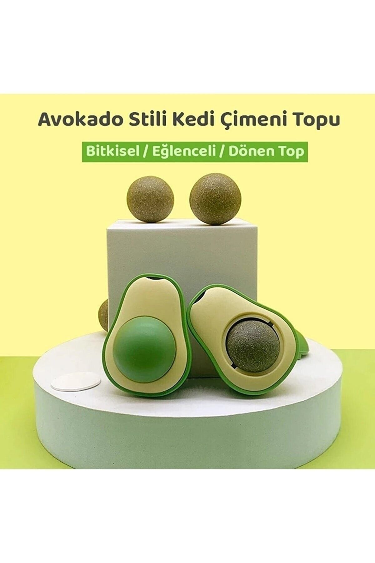 pekial-Slipt Natural Catnip Edible Catnip Game Ball Toy Cat Licking Ball 6