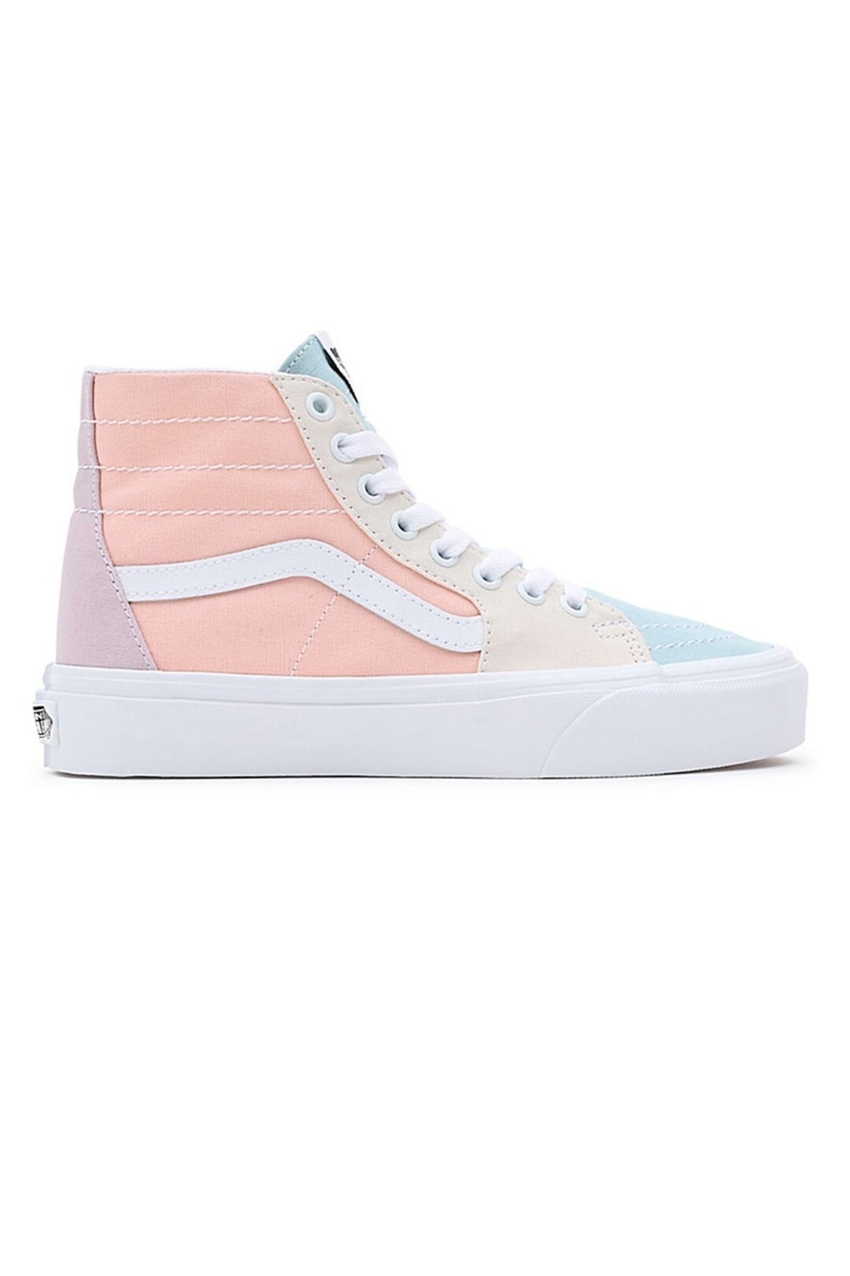 اسنیکر چند رنگ مردانه و زنانه UA SK8 Hi Tereed Block Multi True سفید کفش ورزشی Vans