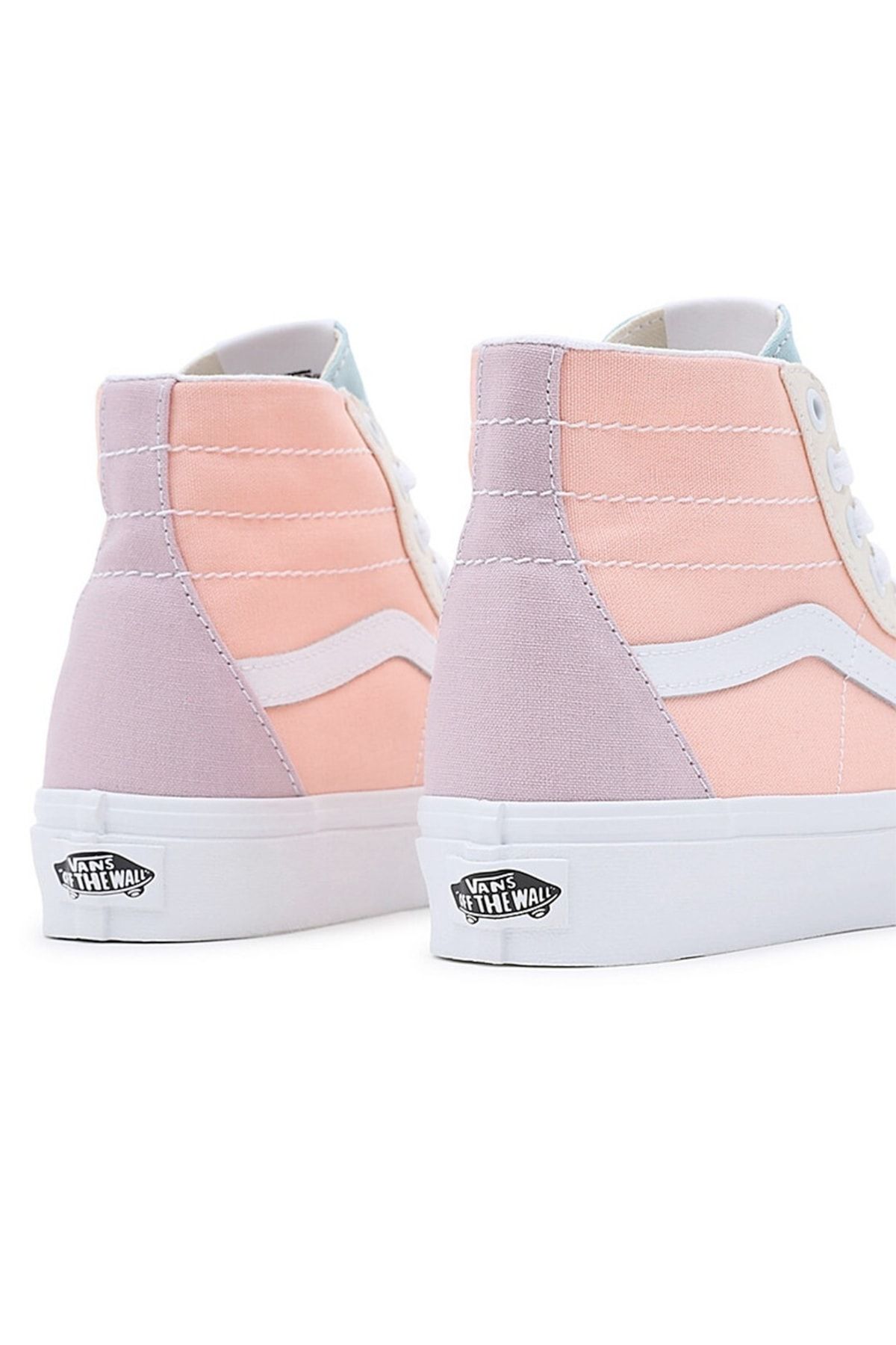 اسنیکر چند رنگ مردانه و زنانه UA SK8 Hi Tereed Block Multi True سفید کفش ورزشی Vans