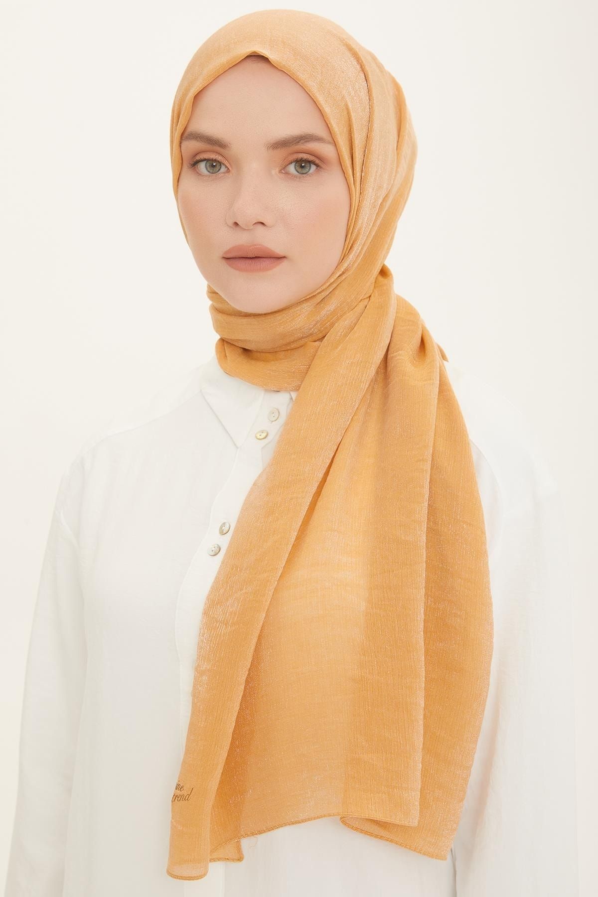 Armine P r lt Evening Dress Shawl Dark Yellow Trendyol
