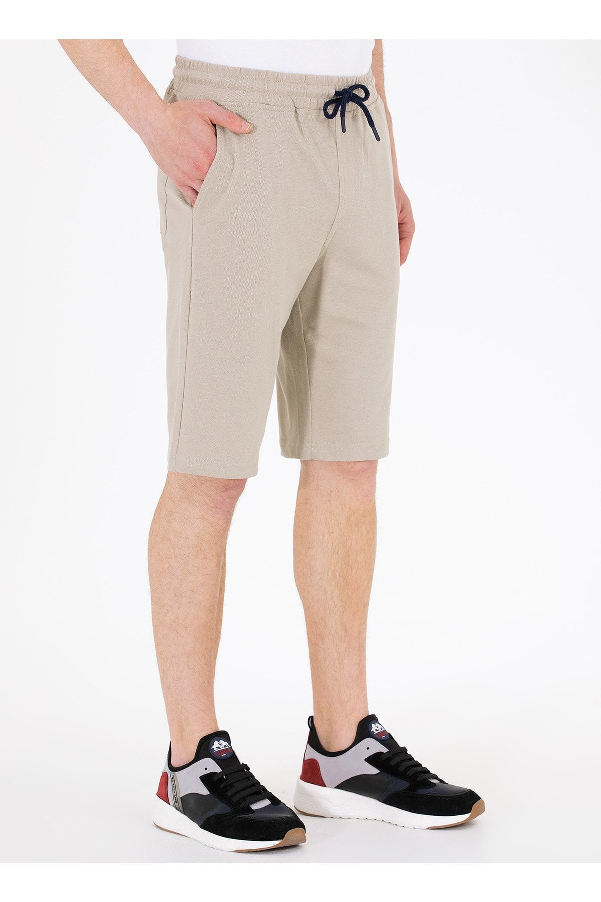 Khaki sweat clearance shorts