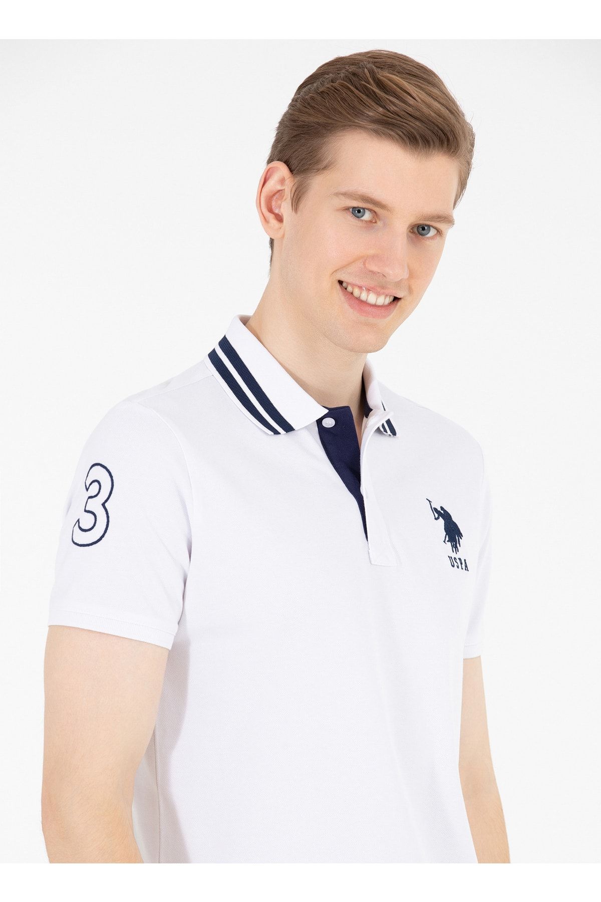تی شرت سفید مردانه پولو U.S. Polo Assn.
