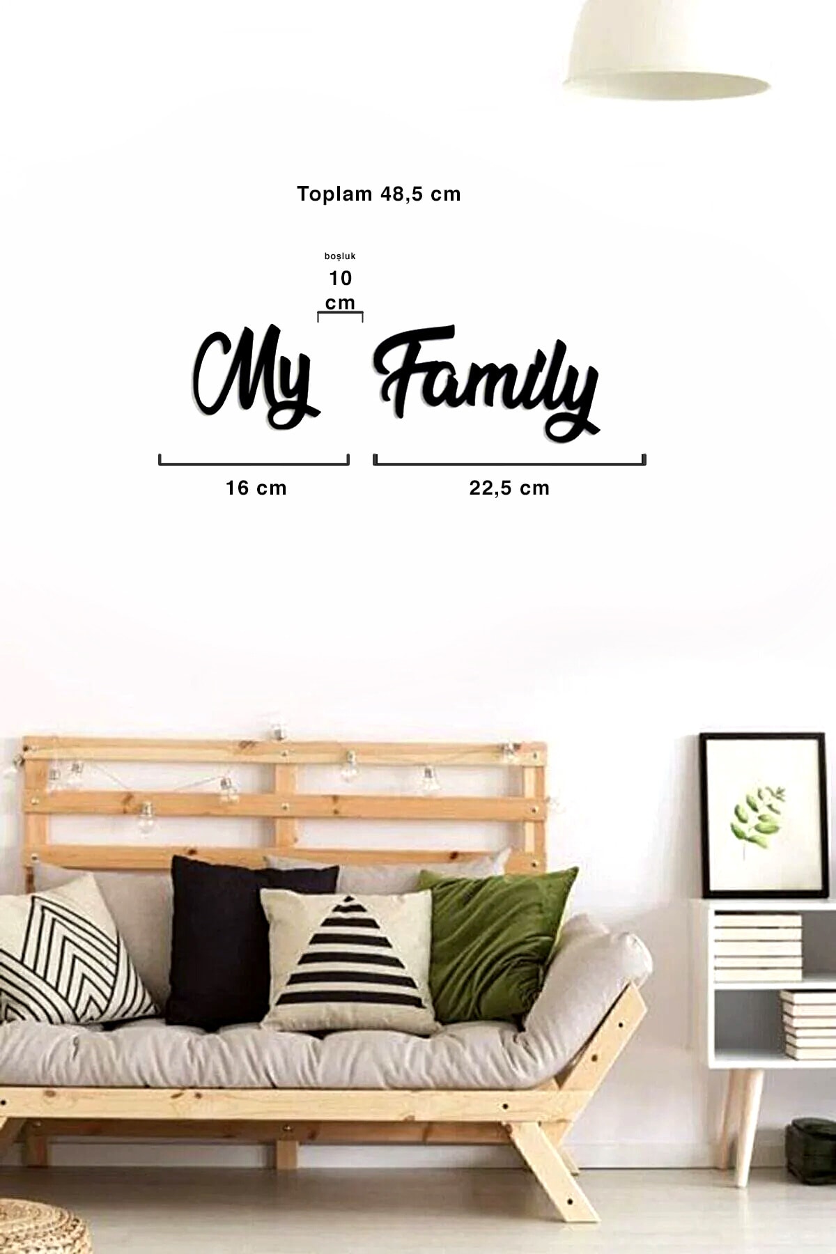My Family Written Mdf Graffiti Dismantle-tack Graffiti - Decorative Writing