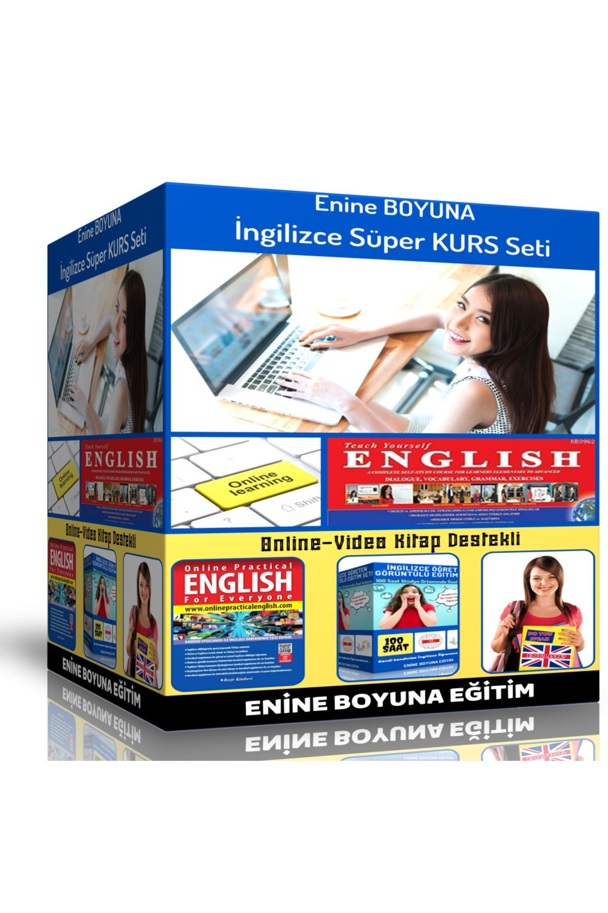Enine Boyuna Eğitim-100% English Teaching Super Course Set 1