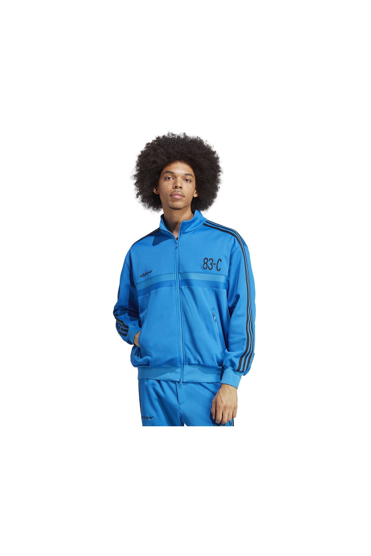 Blue adidas sst sales tracksuit