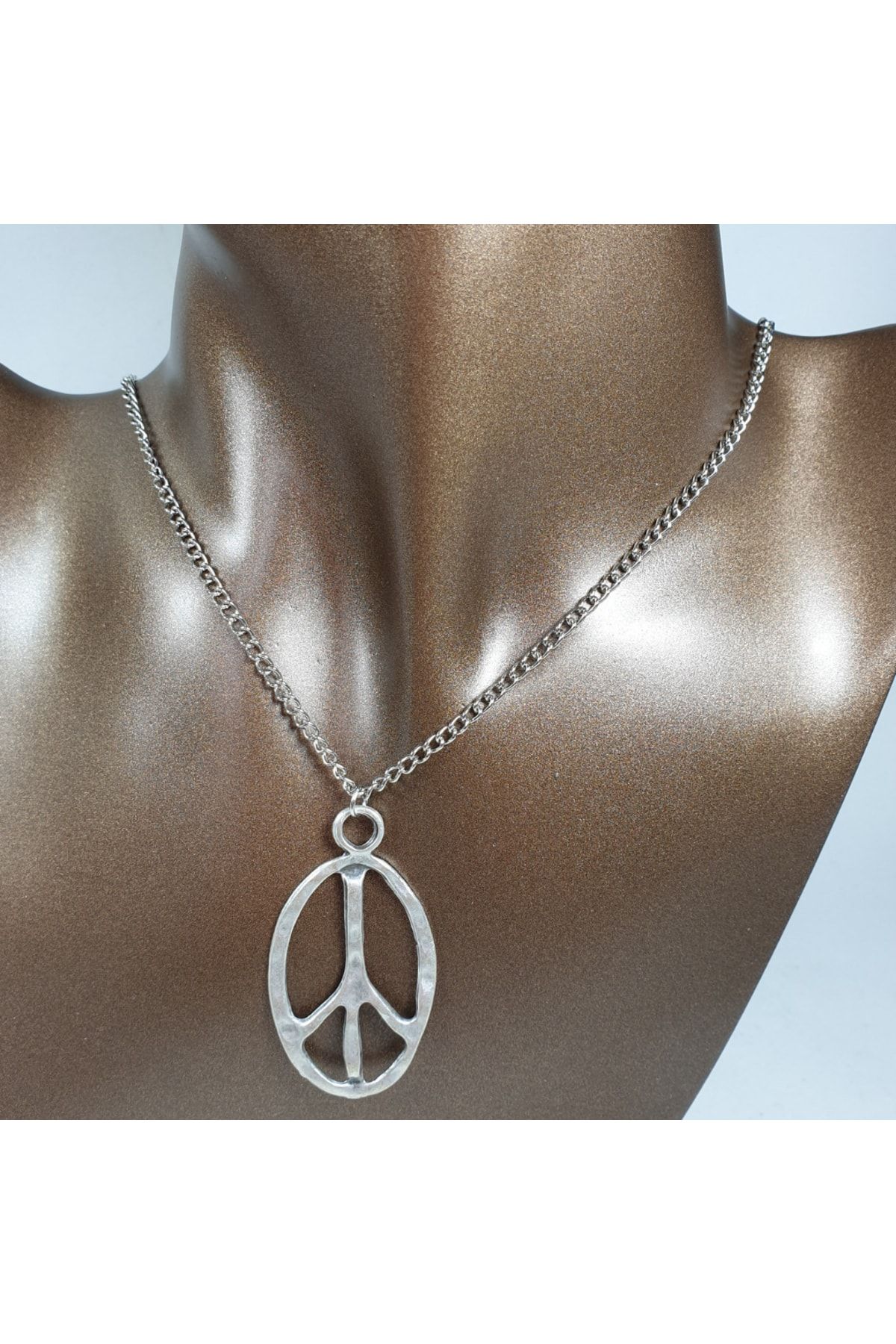 Ororabutik Silver Color Figured Necklace Trendyol