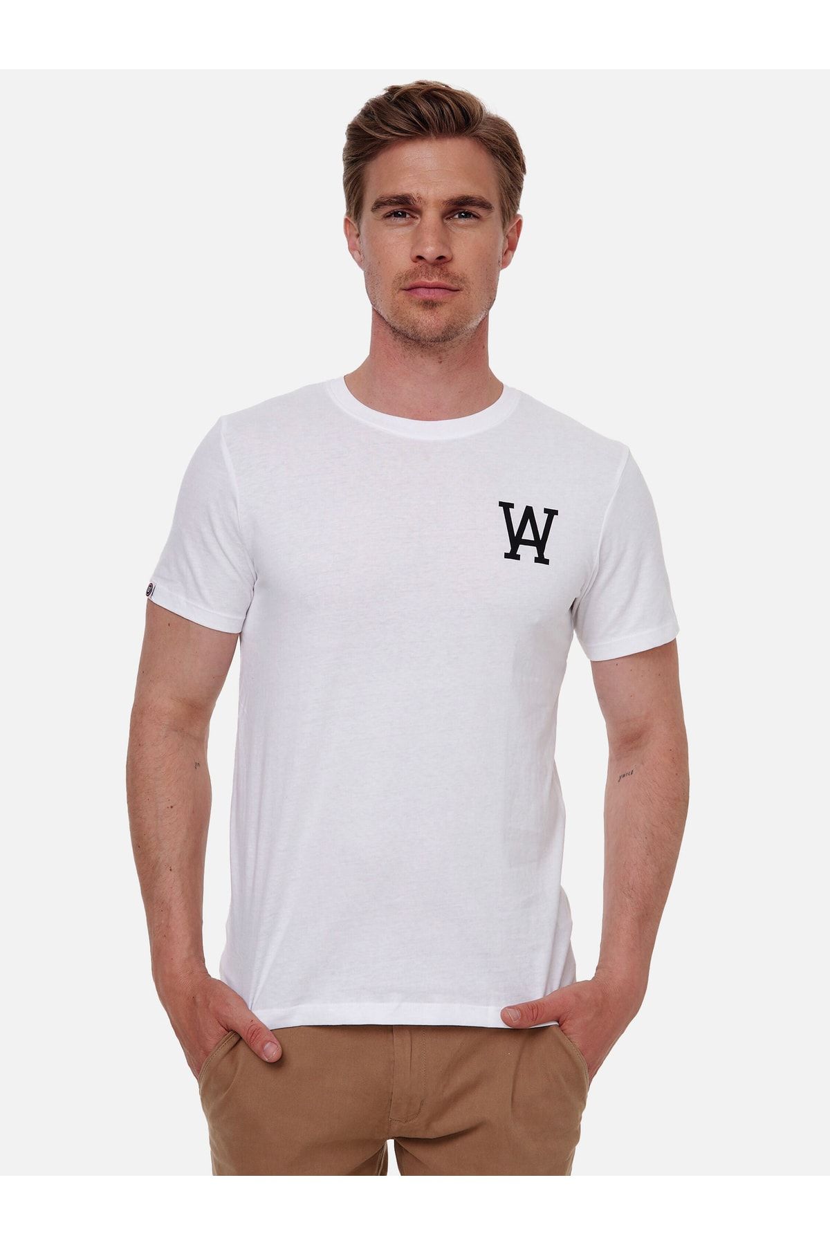 Woldo Athletic T-Shirt Weiß Regular Fit