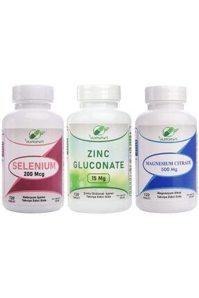 Set 120 Tablet Selenium 200 Mcg Zinc Gluconate 15 mg Magnesium Citrate 500 Mg MYS50