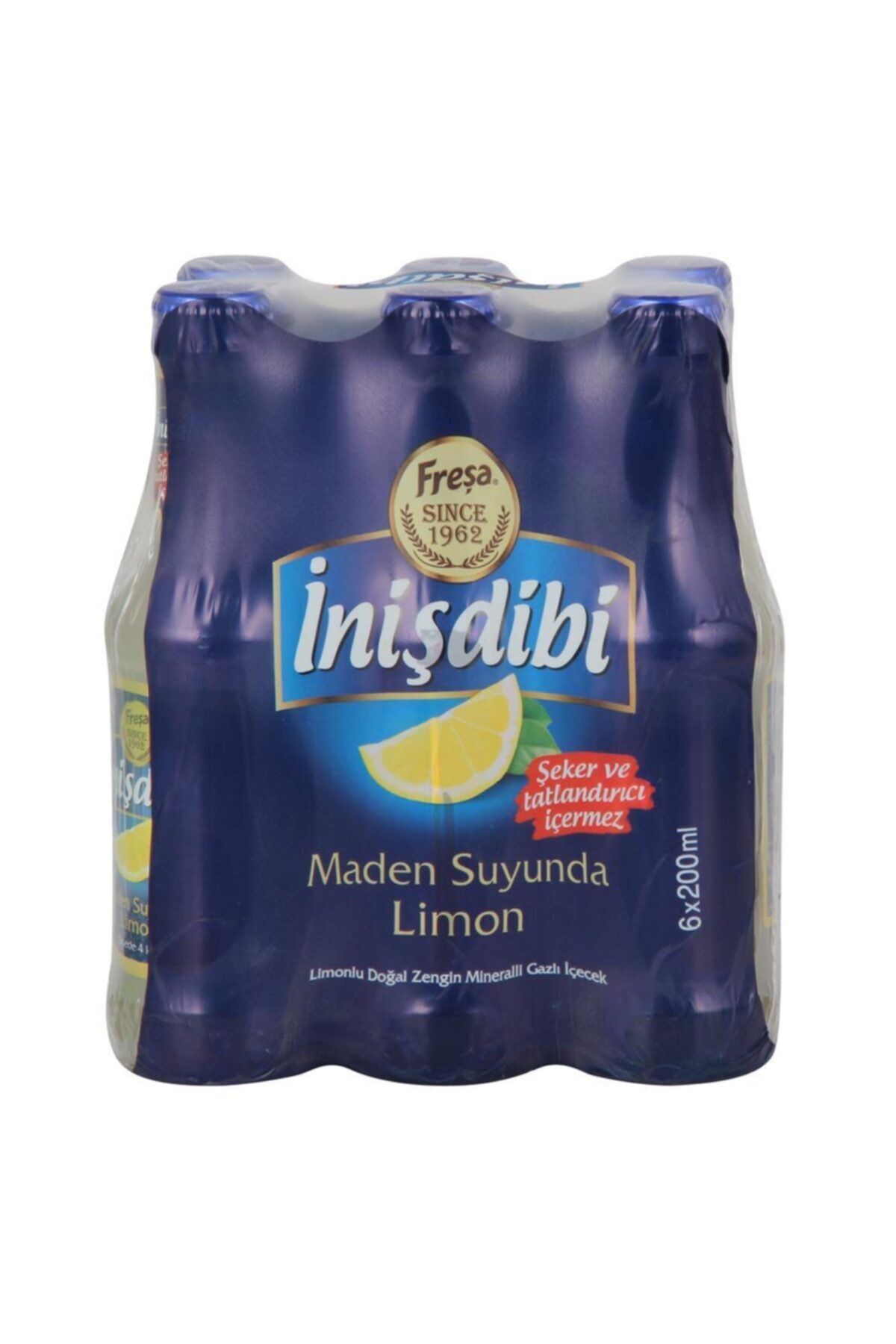 fresa inisdibi maden suyu limon aromali sekersiz 200 ml x 24 adet fiyati yorumlari trendyol