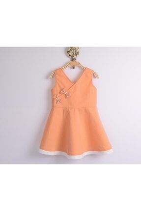 Kız Bebek Turuncu Elbise T00001
