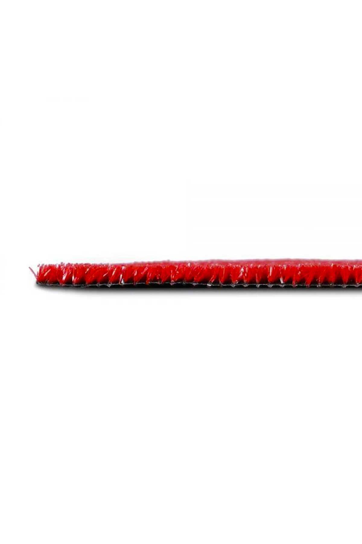 - Suni Yapay Çim Halı Serisi - 7mm - Kırmızı - En 1.5 Metre 4