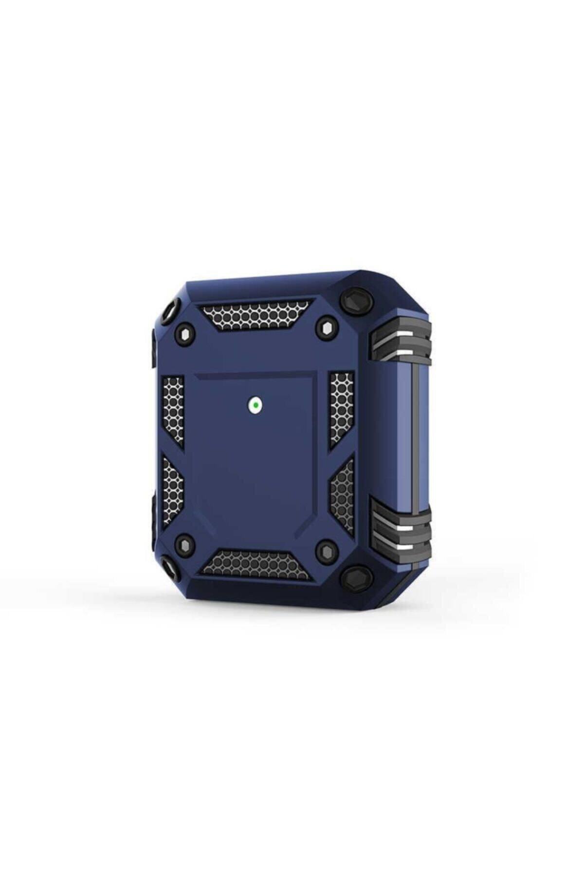 Apple Airpods Zırh Korumalı Kılıf - Lacivert