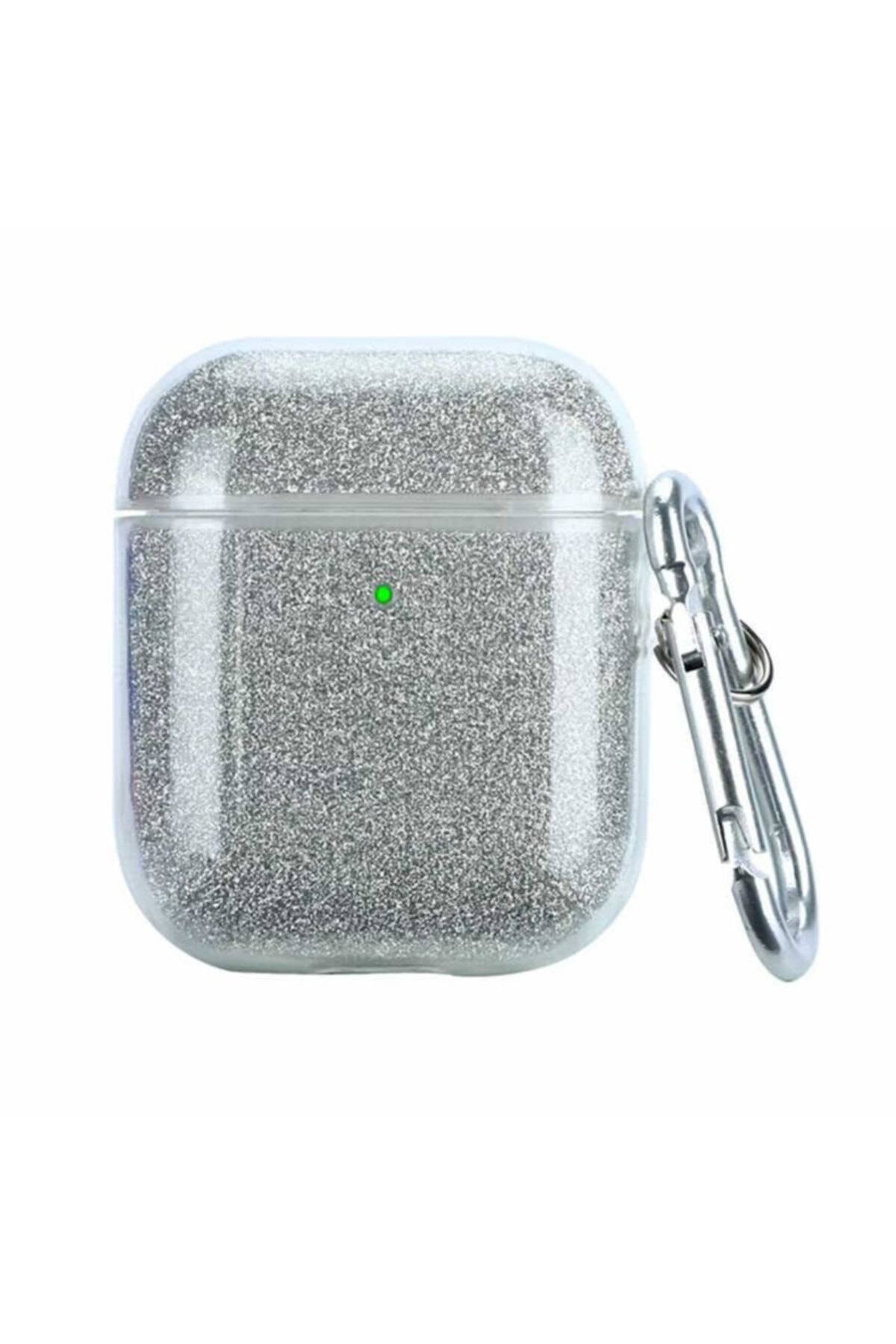 Apple Airpods Simli Renkli Kılıf - Gri