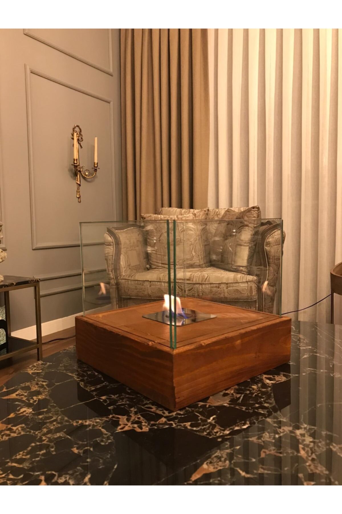 Genel Markalar Mini Delüx Dekoratif Masaüstü Şömine