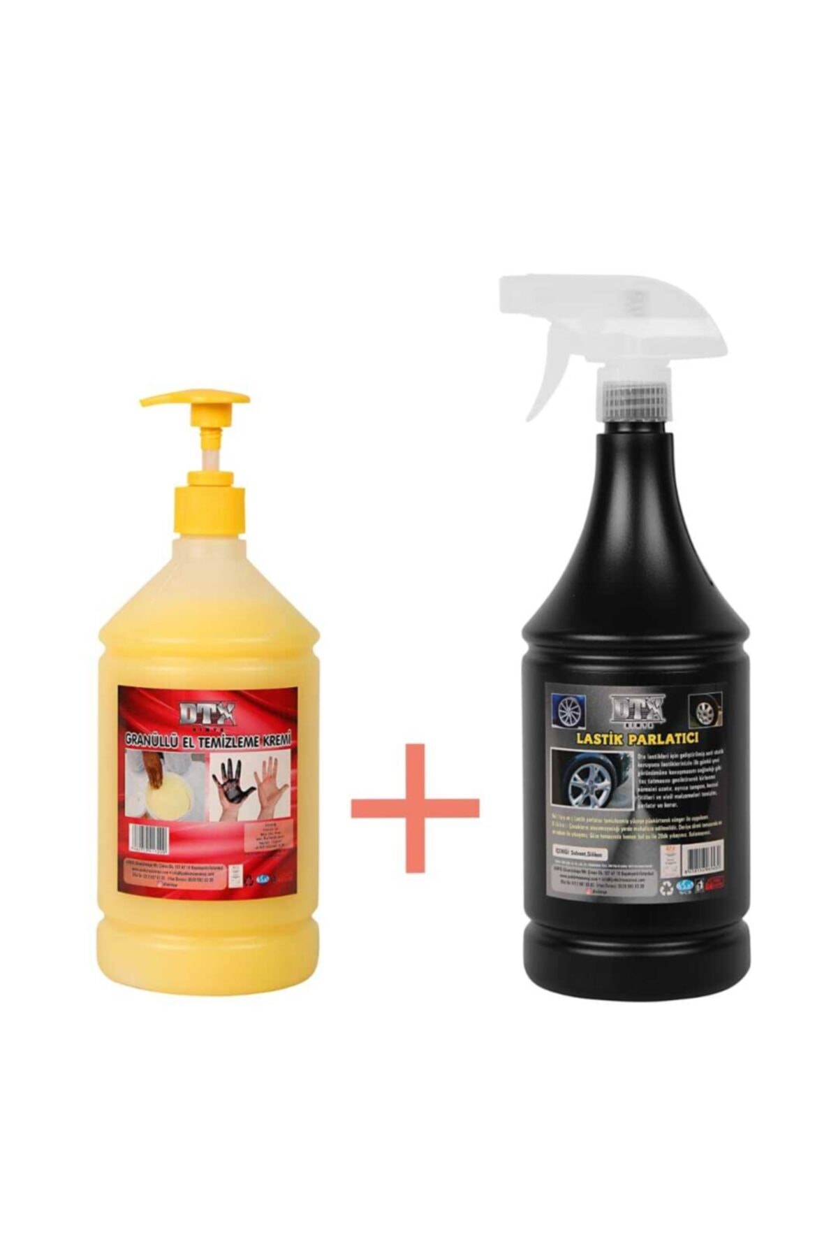 Granüllü Yağ Sökücü El Temizleme Kremi 1 Kg & Lastik Parlatıcı Jel 500 ml