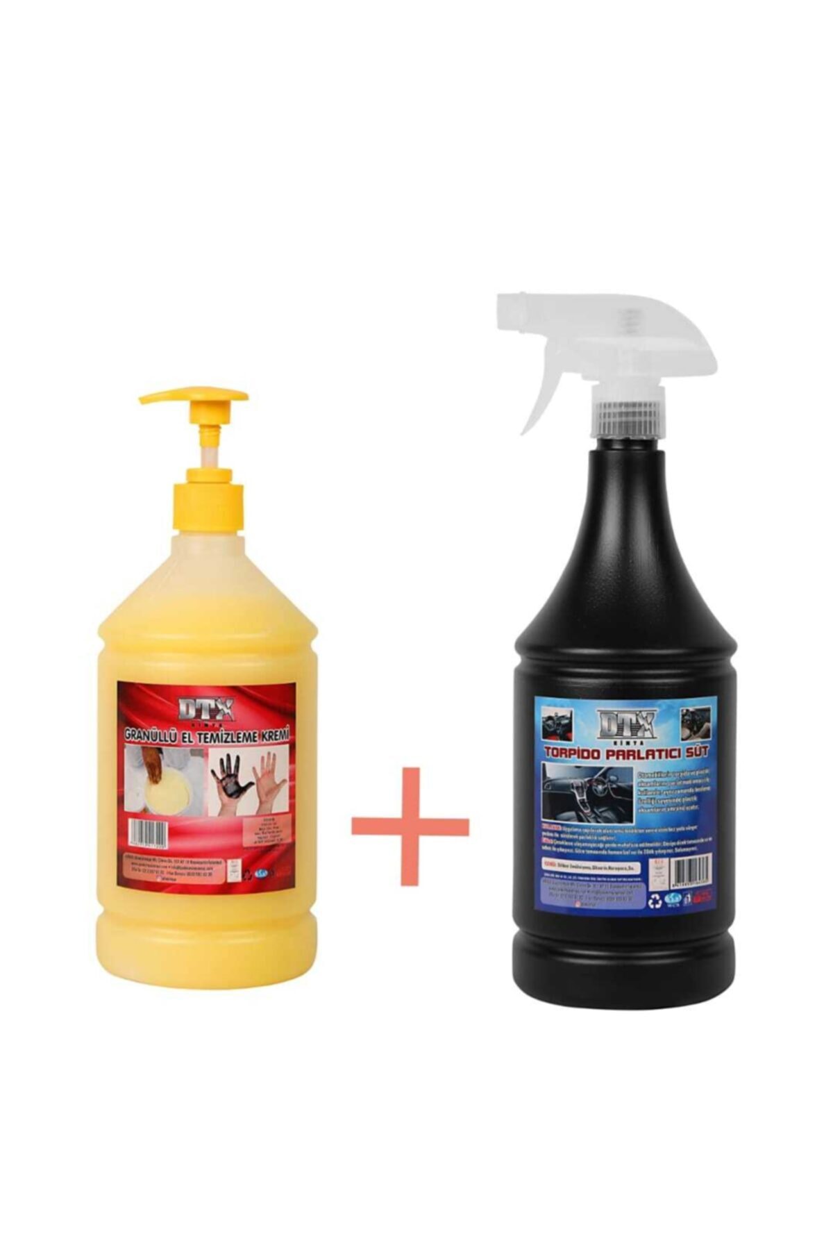 Granüllü El Temizleme Yağ Sök. Kremi 1 Kg & Torpido Parlatıcı Süt 500 ml