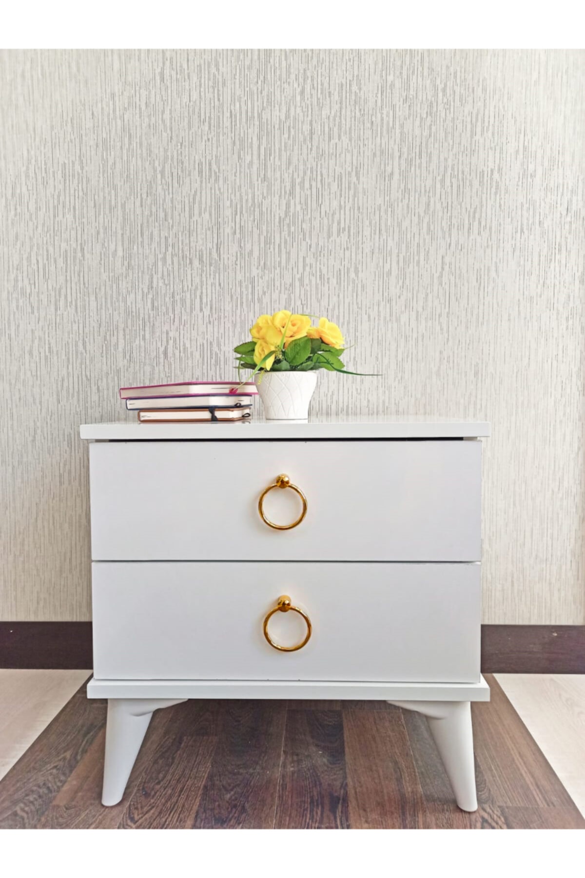 Viola Consept Komidin / Şifonyer 2 Çekmece Altın / Yatak Odası / Genç Odası / Cocuk Odası / Bebek Odası fotoğrafı 2 (önizleme)