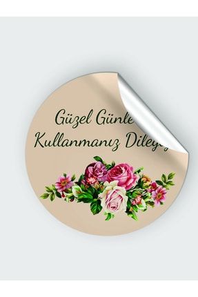 Düğün/nikah/nişan Hatırası Kuşe Etiket 3x3cm 250 Adet HS3207