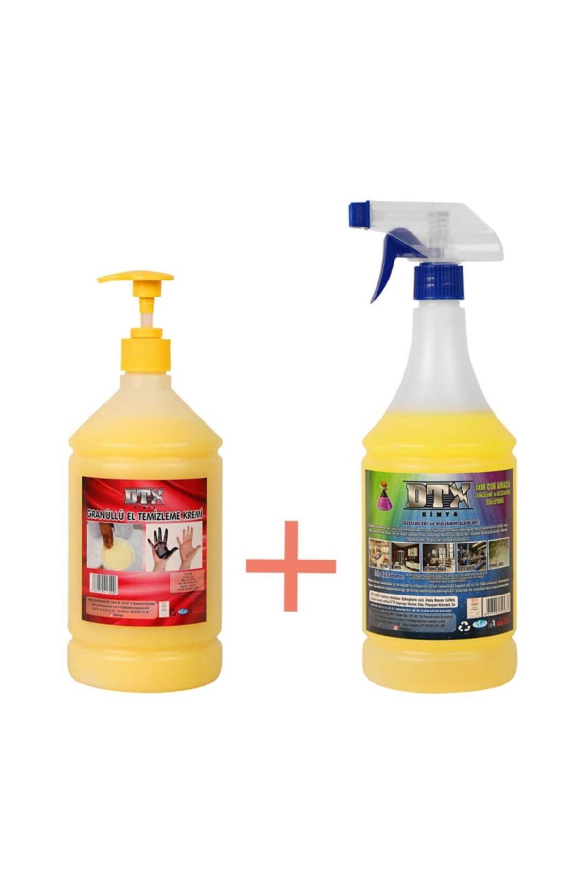 Granüllü Yağ Sök. El Temizleme Sabunu 1 Kg & Ixir Çok Amaçlı Temizleme Solisyonu 1 Lt