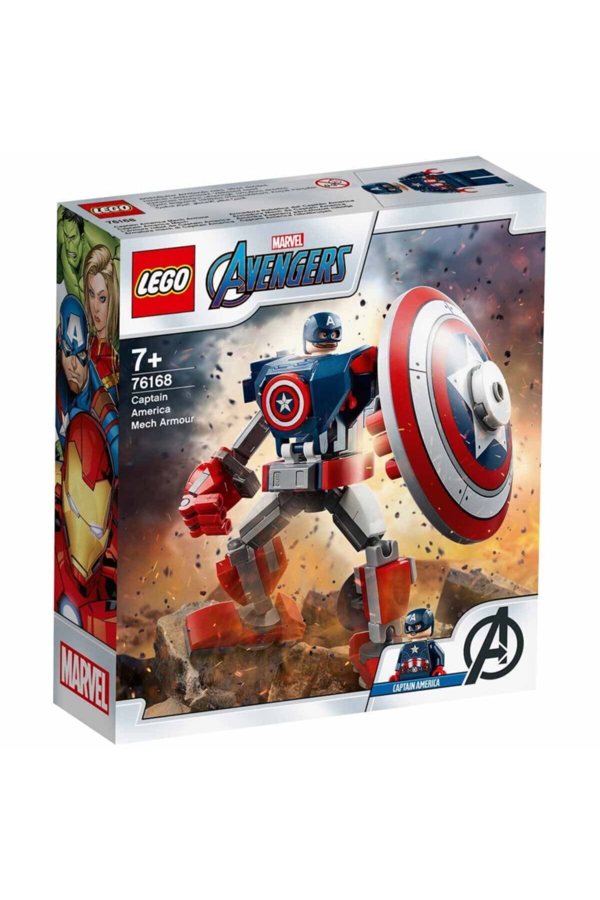 lego marvel avengers movie 4 kaptan amerika robot zirhi 76168 fiyati yorumlari trendyol