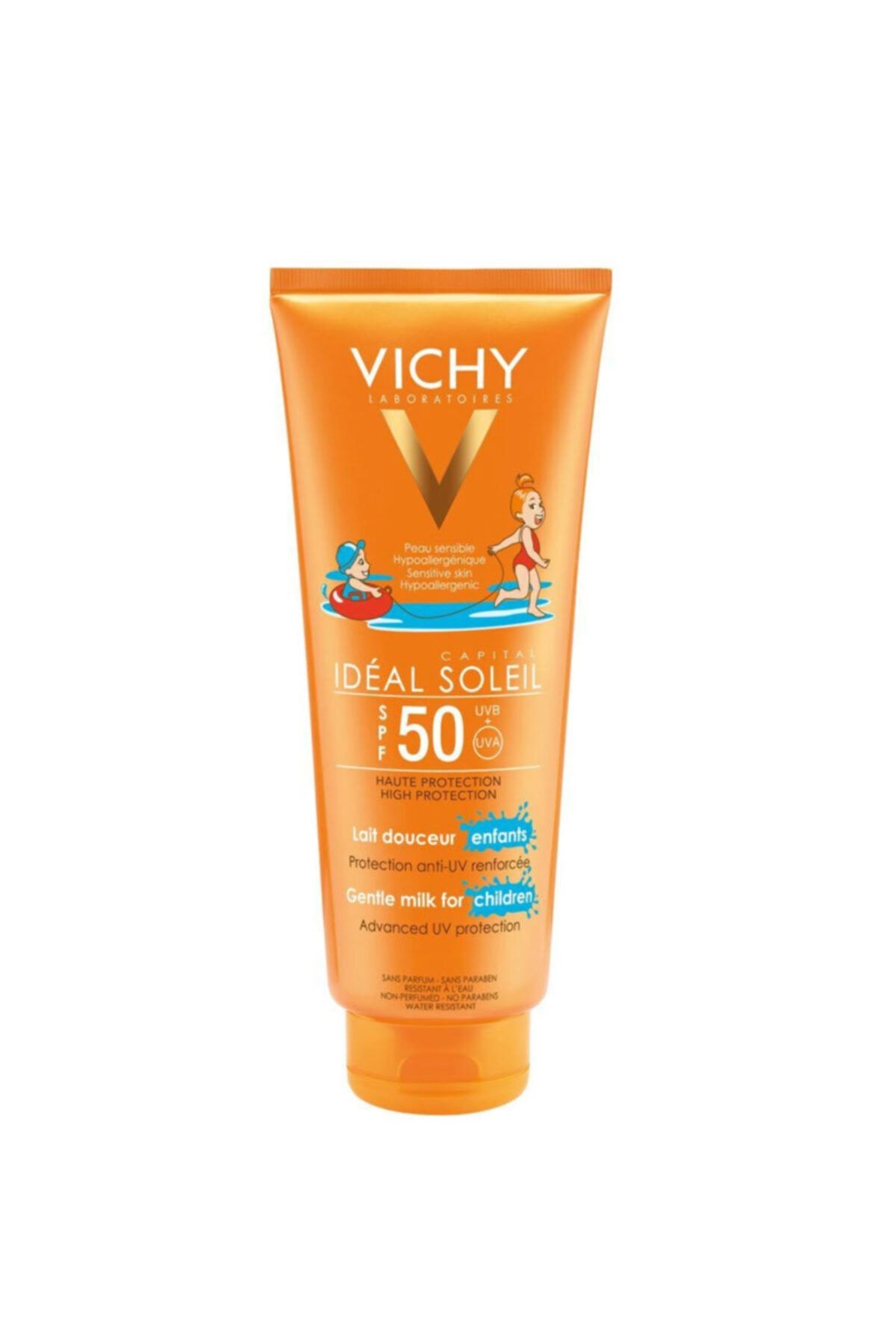 Vichy محافظت از آفتابی صورت و بدن کپیتال آیدئال SPF50+ 300 میلی لیتر برای کودکان